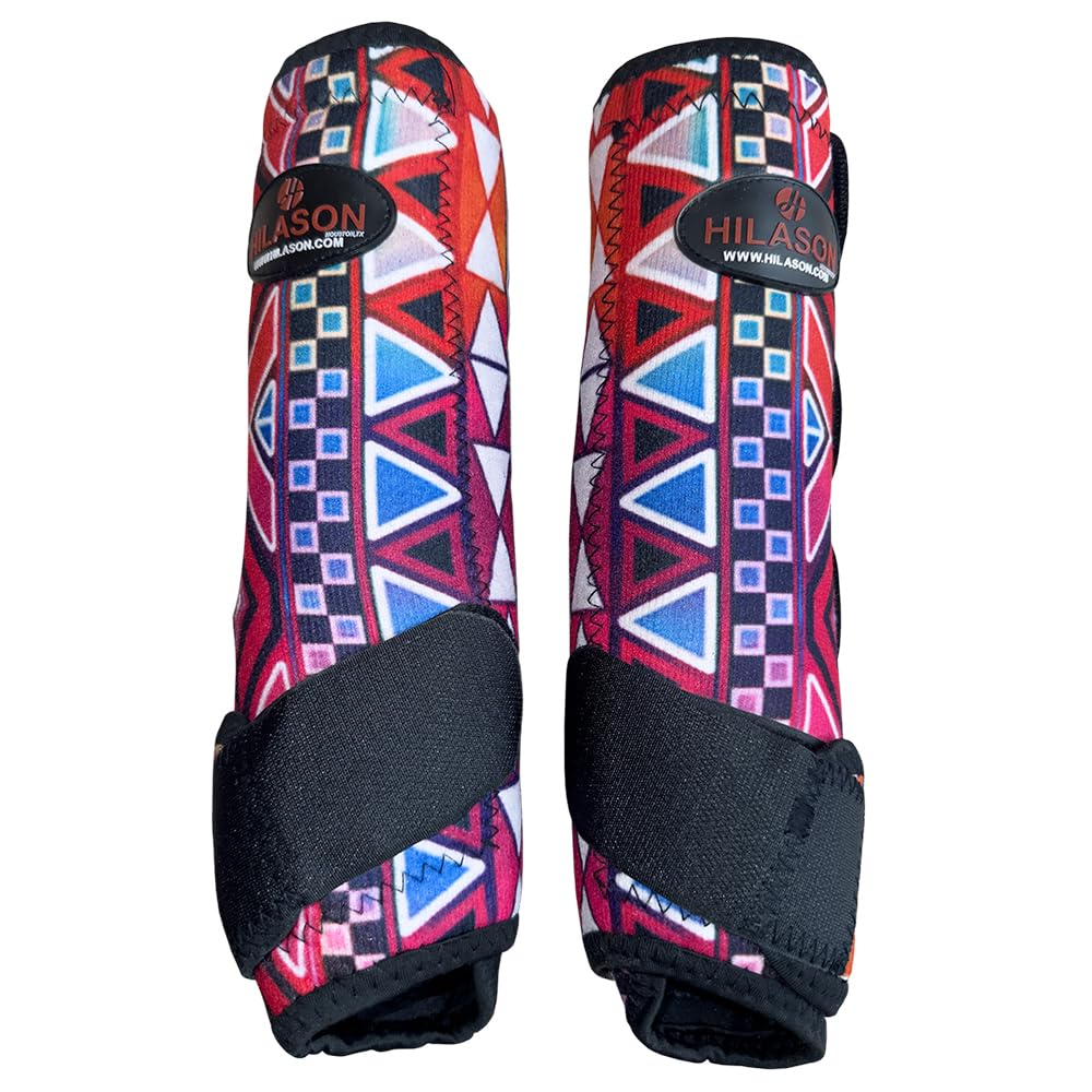 M Hilason Horse Medicine No Turn Bell Boots Sports Front Rear Hind Leg Protective