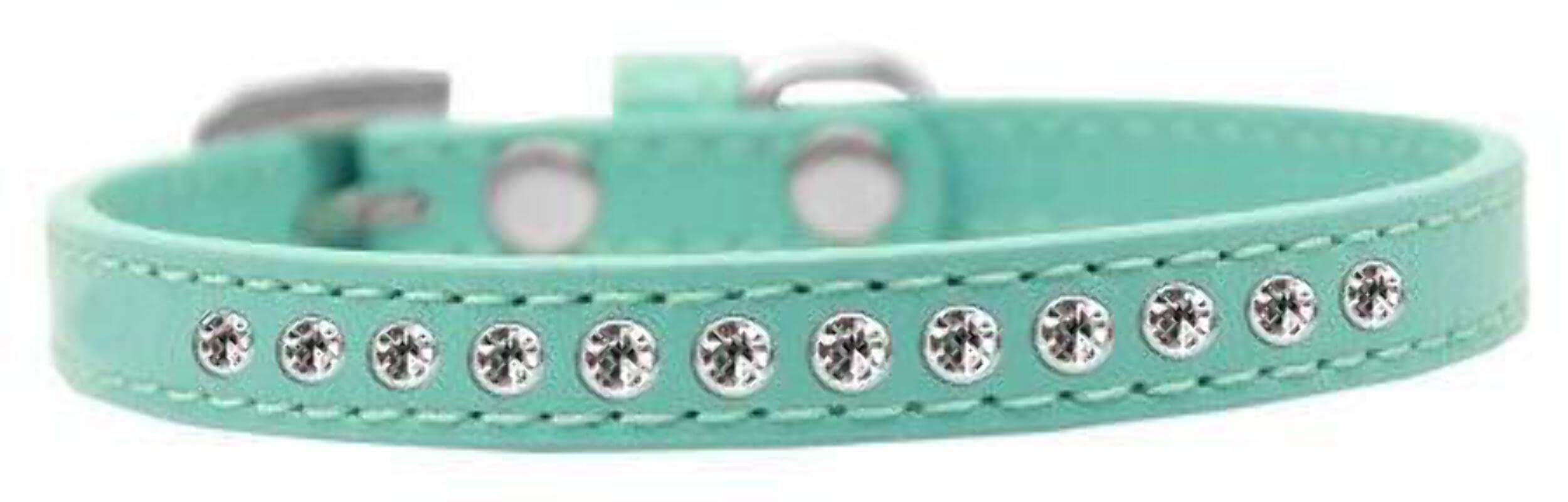 Dog, Puppy & Pet Ice Cream Collar, Two Row Light Pink Crystal Rimsets Red 20