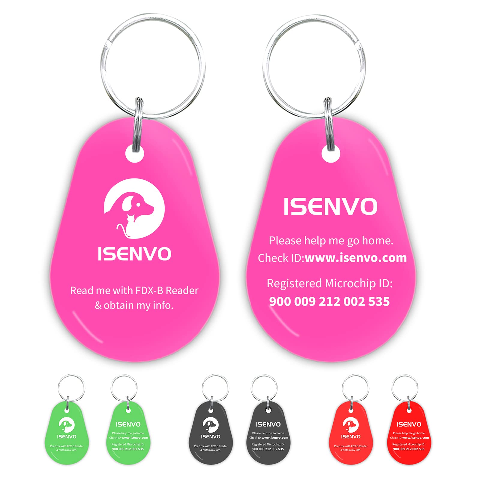 Pet Id Tag With Microchip Inside, Use For Smart Auto Pet Door And Feeder,Waterproof And Durable Pet Id Tag With Free Registratio