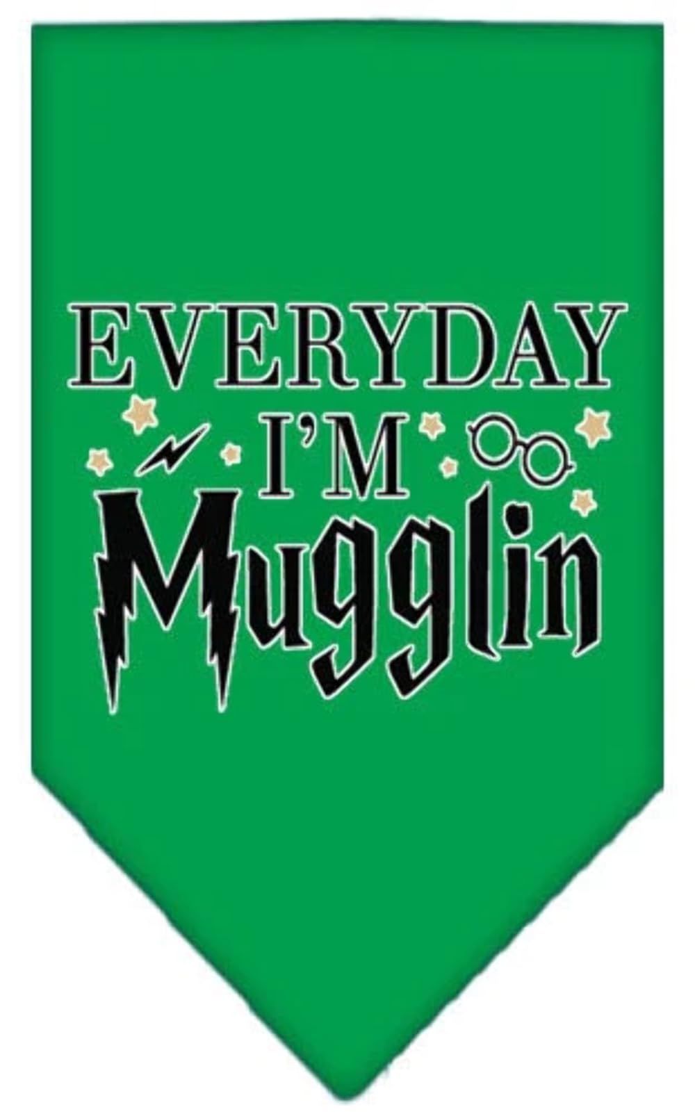 Mirage Pet Product Everyday I'm Mugglin Screen Print Bandana Light Pink Large