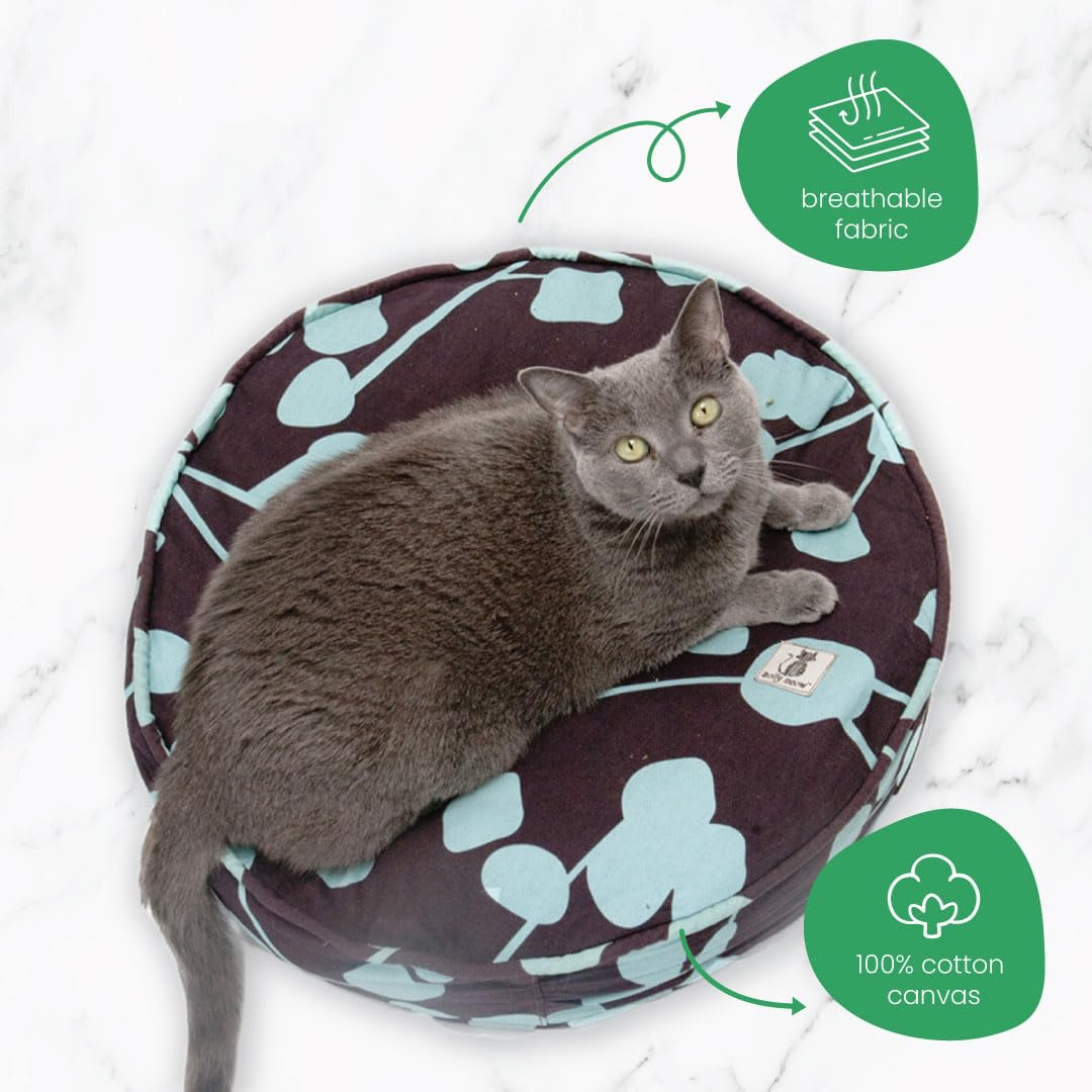 Molly Mutt Petite Dog Duvet Cover - Round - Your Hand in Mine Print - Measures 20 x 4 - 100% Cotton - Durable - Breathable - Sus