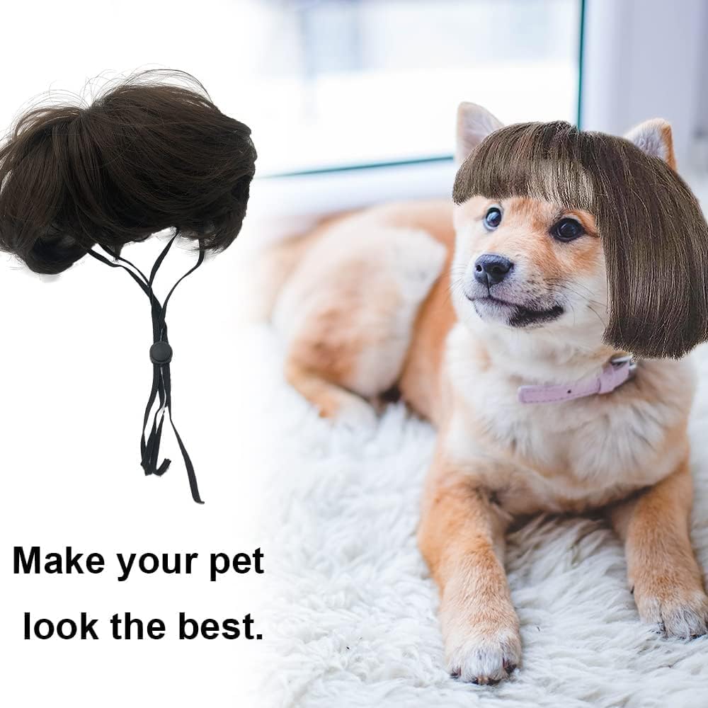 Funny Dog & Cat Cosplay Wigs - Small To Large Sizes, Perfect For Halloween, Christmas, Parties & Festivals