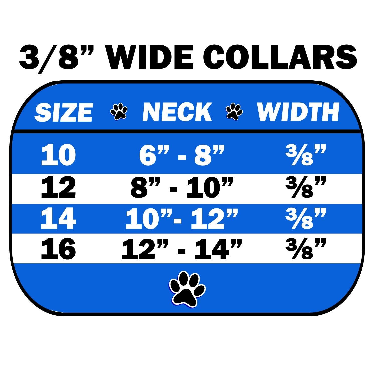 Mirage Pet Products Plain Ice Cream Dog Collar, Size 10, Silver