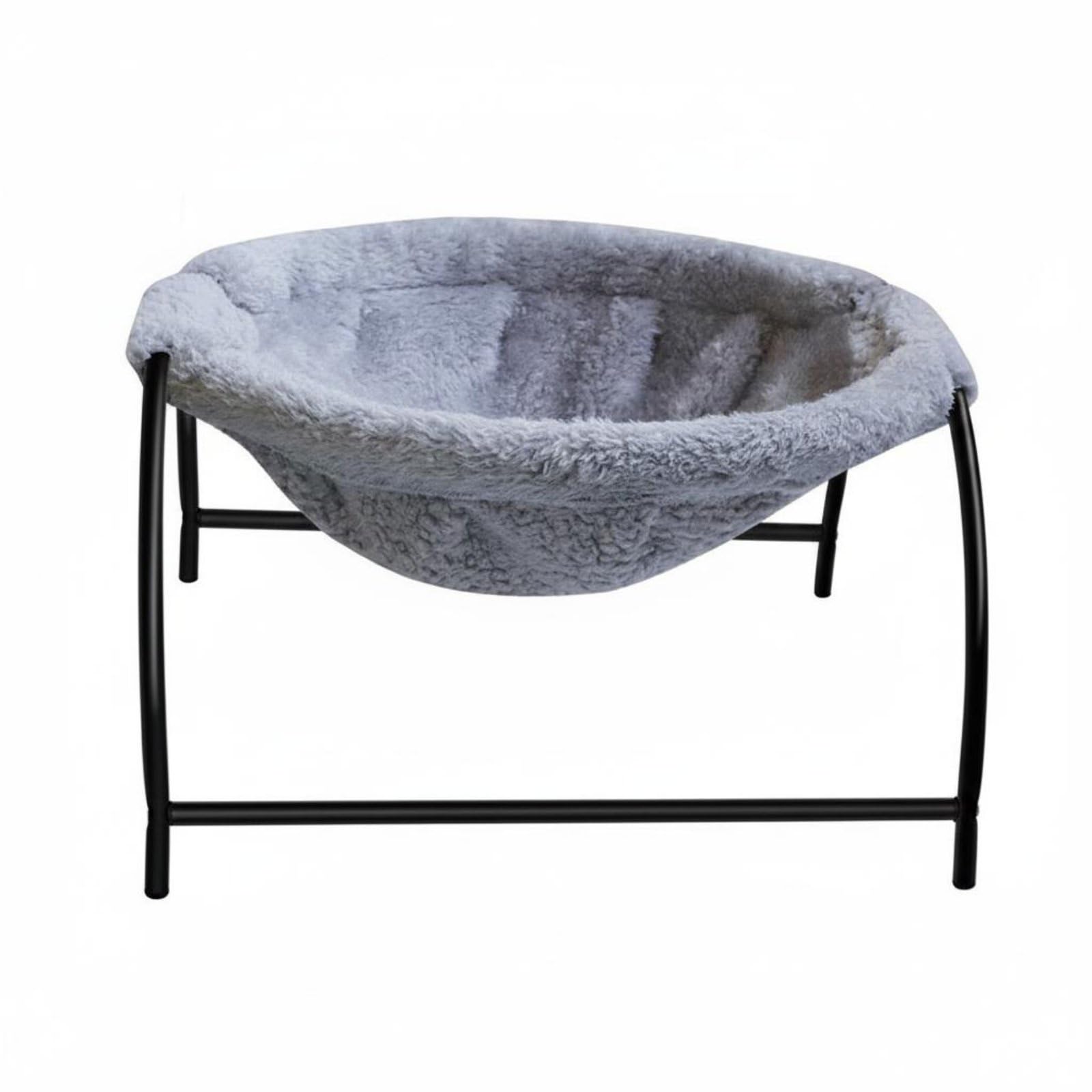 Merishopp YearRound Use Washable Feline Sling Bed Detachable Cover Feline Sling Bed Warm Moisture Resistant for Indoor, Gray Up