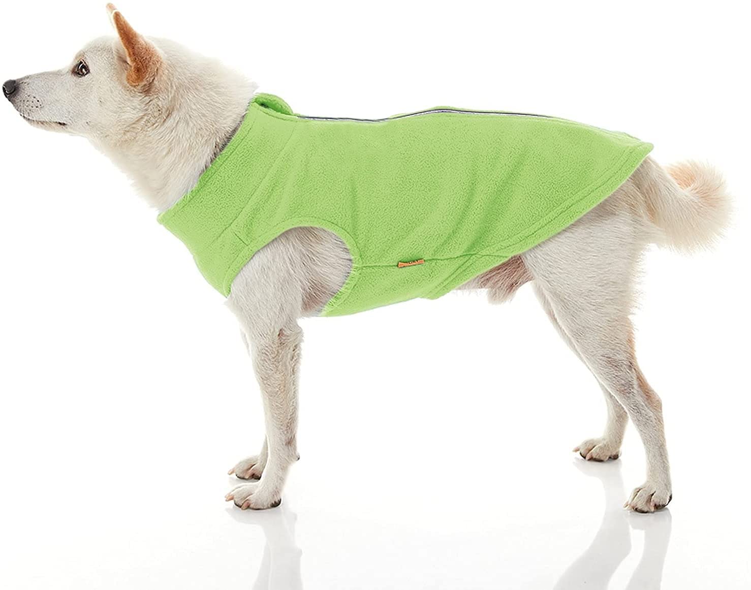 Gooby Boys 2X-Large Chest (~25.5 Inch) Zip Up Fleece, Lime, 2X-Large 25.5 Us