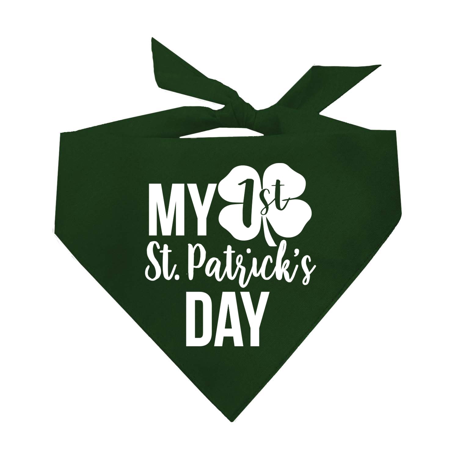 My First (1St) St. Patrick'S Day Dog Bandana | 100% Cotton Triangle | Made In Usa | Funny St. Patrick'S Day Photoshoot Prop | Sh