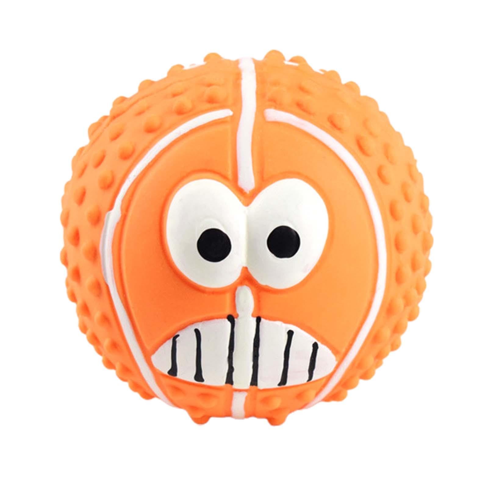 Myaddiction Dog Toy Ball Pet Interactive Chewing Chew Toy For Cats Kitty Relieve Boredom Orange