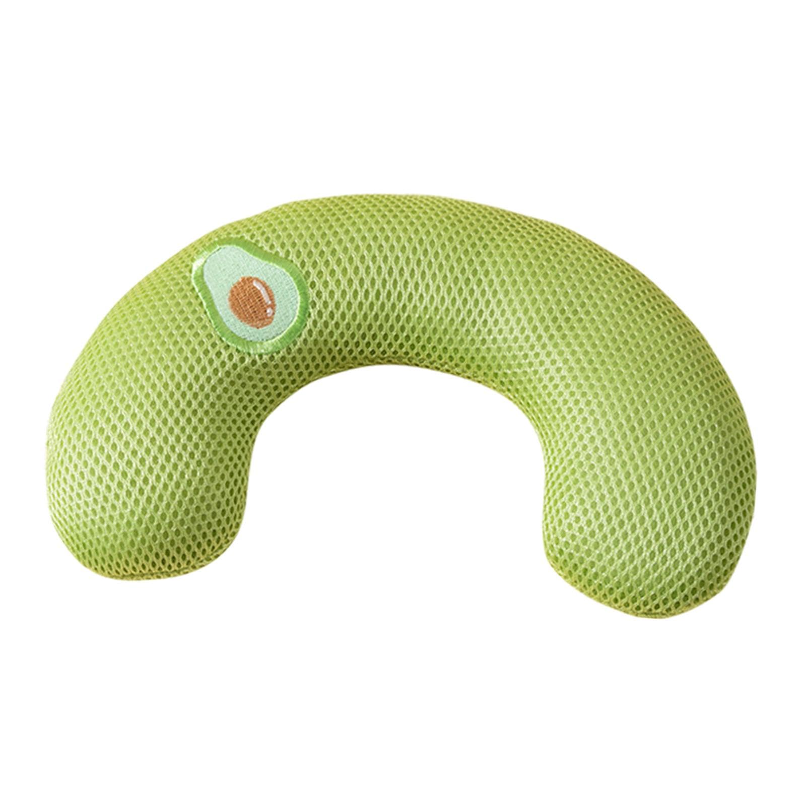Bnf Pet Cat Pillow Washable Interactive Toy Cute Animal Pillow for Dog Cat Puppy Green Avocado| Beds| Dog Supplies