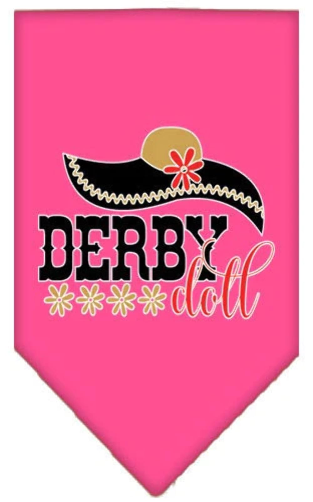 Mirage Pet Product Derby Doll Screen Print Bandana Purple Small