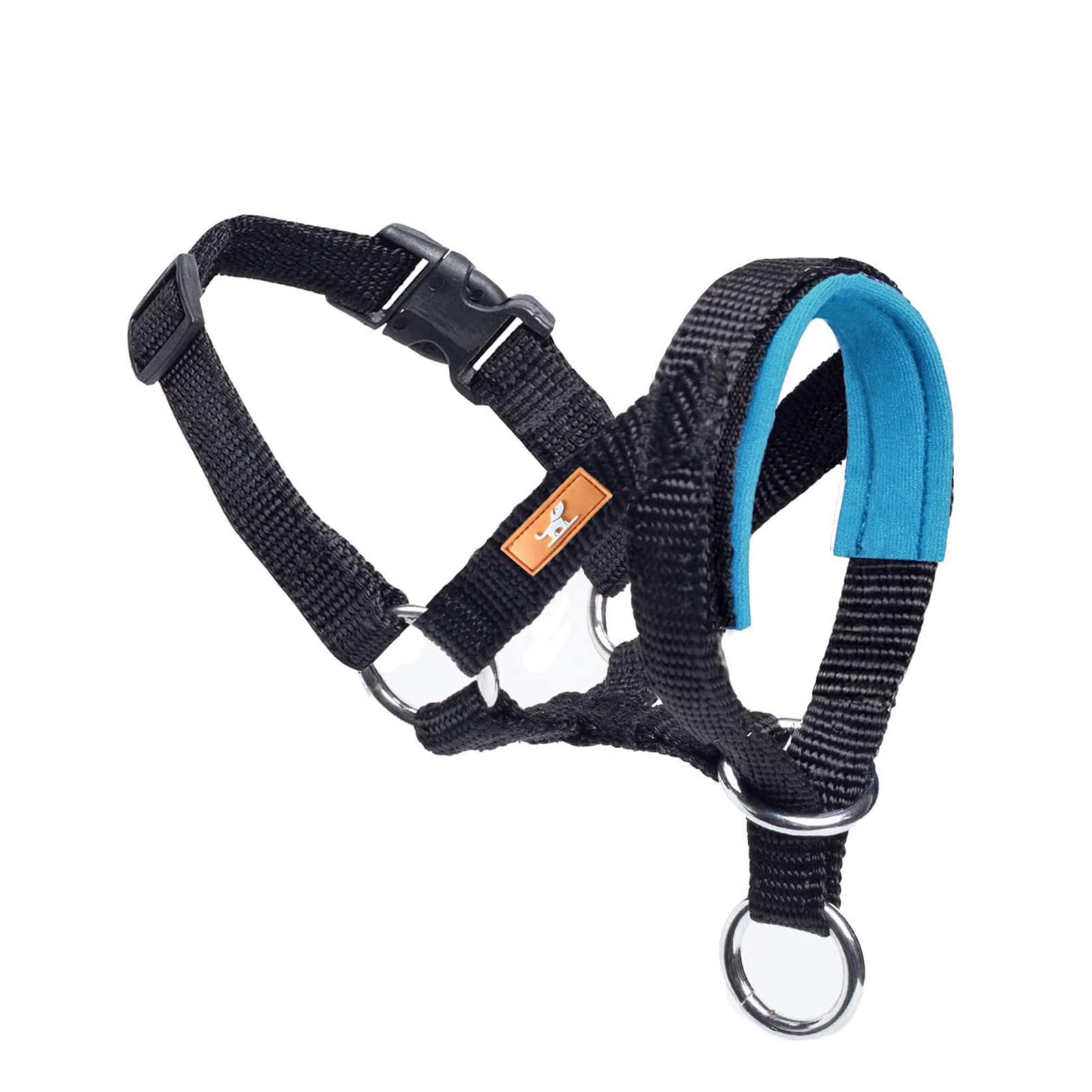 Wintchuk Dog Head Collar, Fabric Padded Head Collar For Dogs To Prevent Pulling, Head Leash For Small Medium Large Dogs Walking(S,Lake Blue)