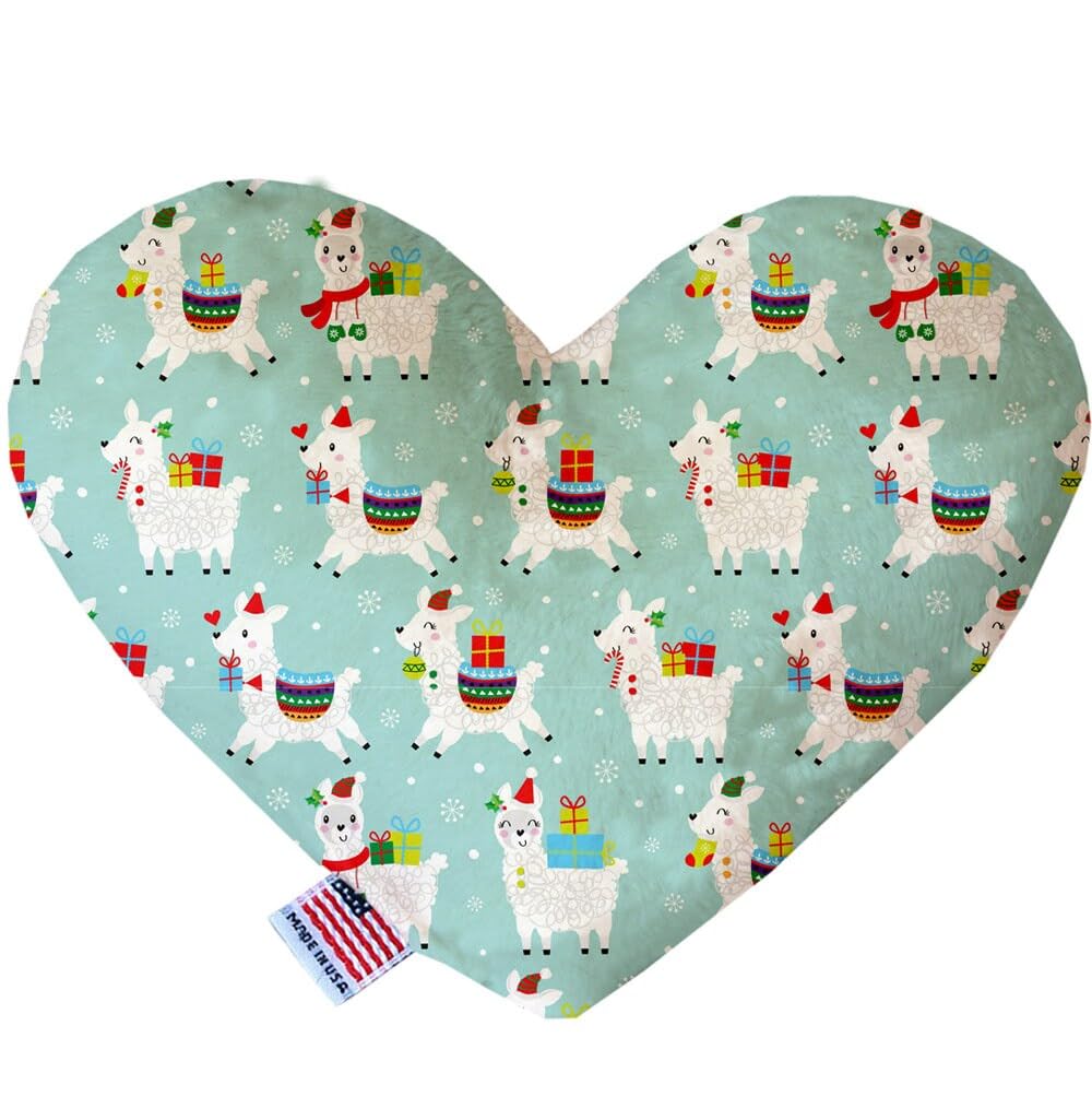 Christmas Pet and Dog Plush Heart or Bone Toy, "Holiday Friends Group" (Available in different sizes, and 7 different patterns!) Christmas T Rex 10" Plush Bone
