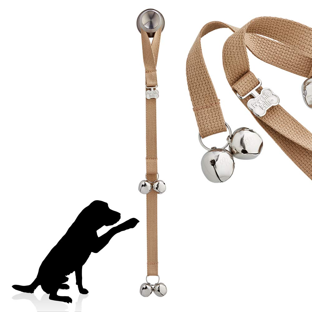 Premium Webbing Poochiebells Potty Training Dog Doorbells, Simple And Effective Puppy Housetraining Bell Tool With Easy, Step-By-Step Instructions