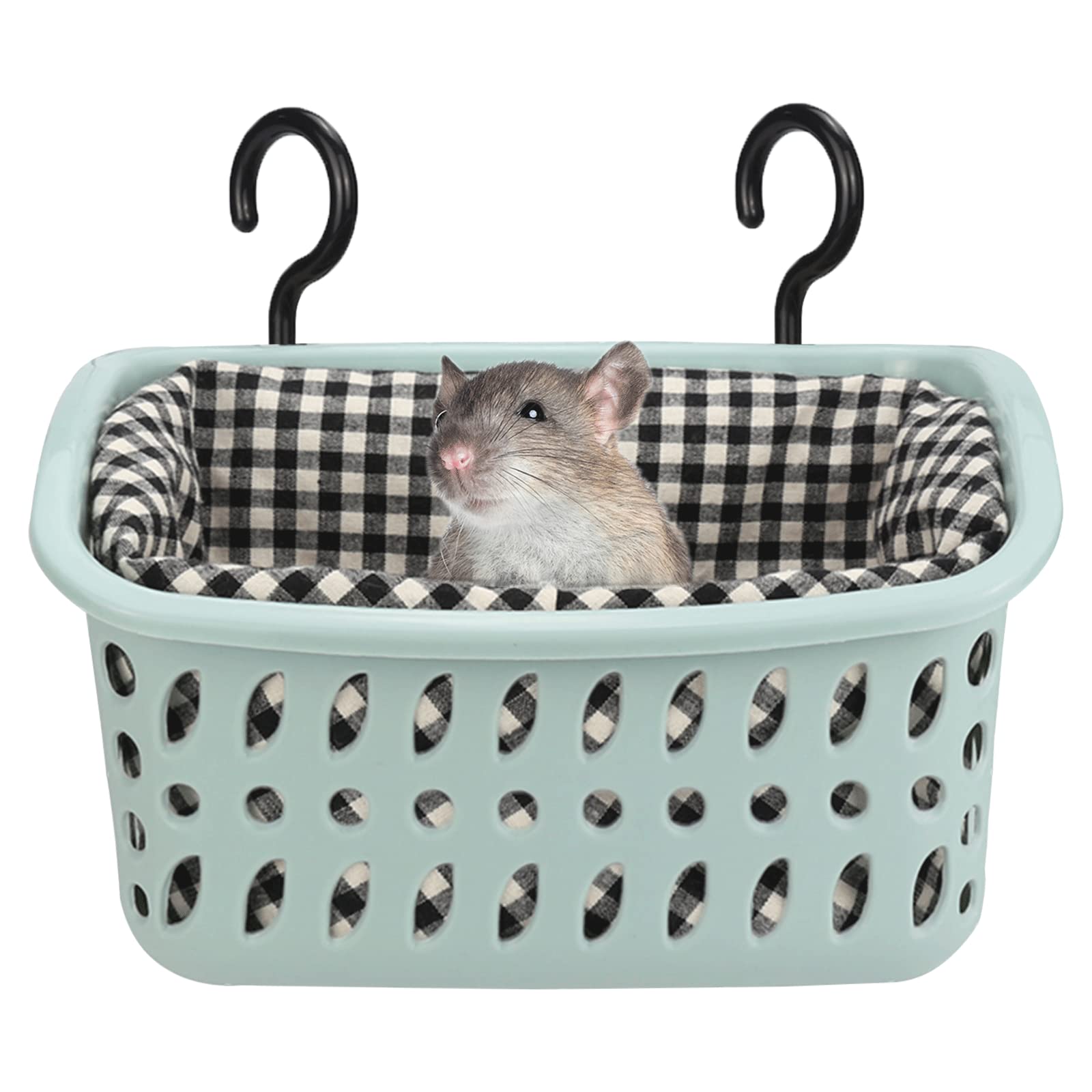 Jwshang Rat Hammock For Cage, Chew Proof Hanging Basket Bed With Sturdy Hooks, Pet Cage Accessories, Safe Cozy Small Animal Rode