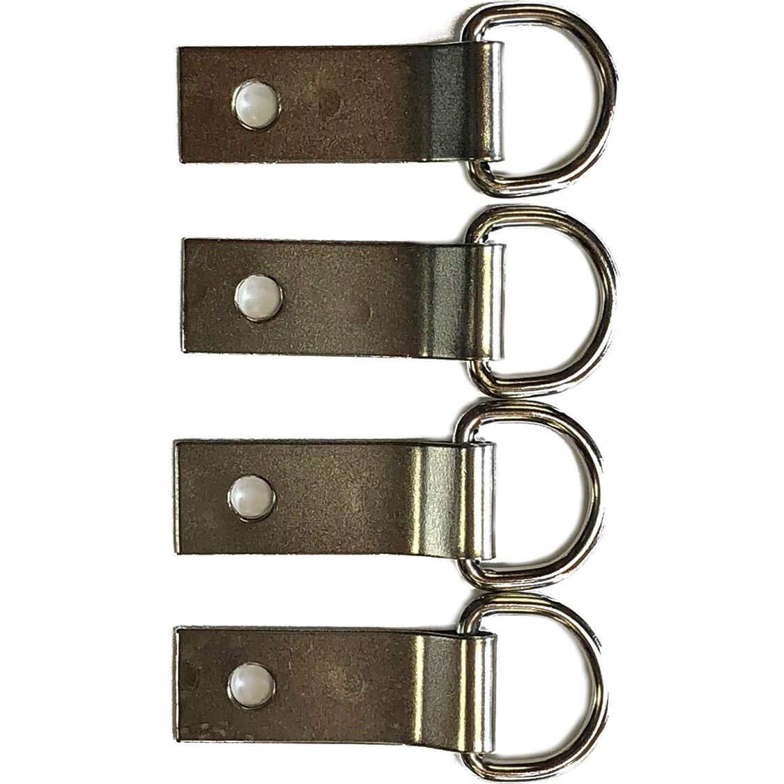 Set Of 4 Pcs Saddle Repair 1 1/2' Clip & Dee 5/8' D Ring
