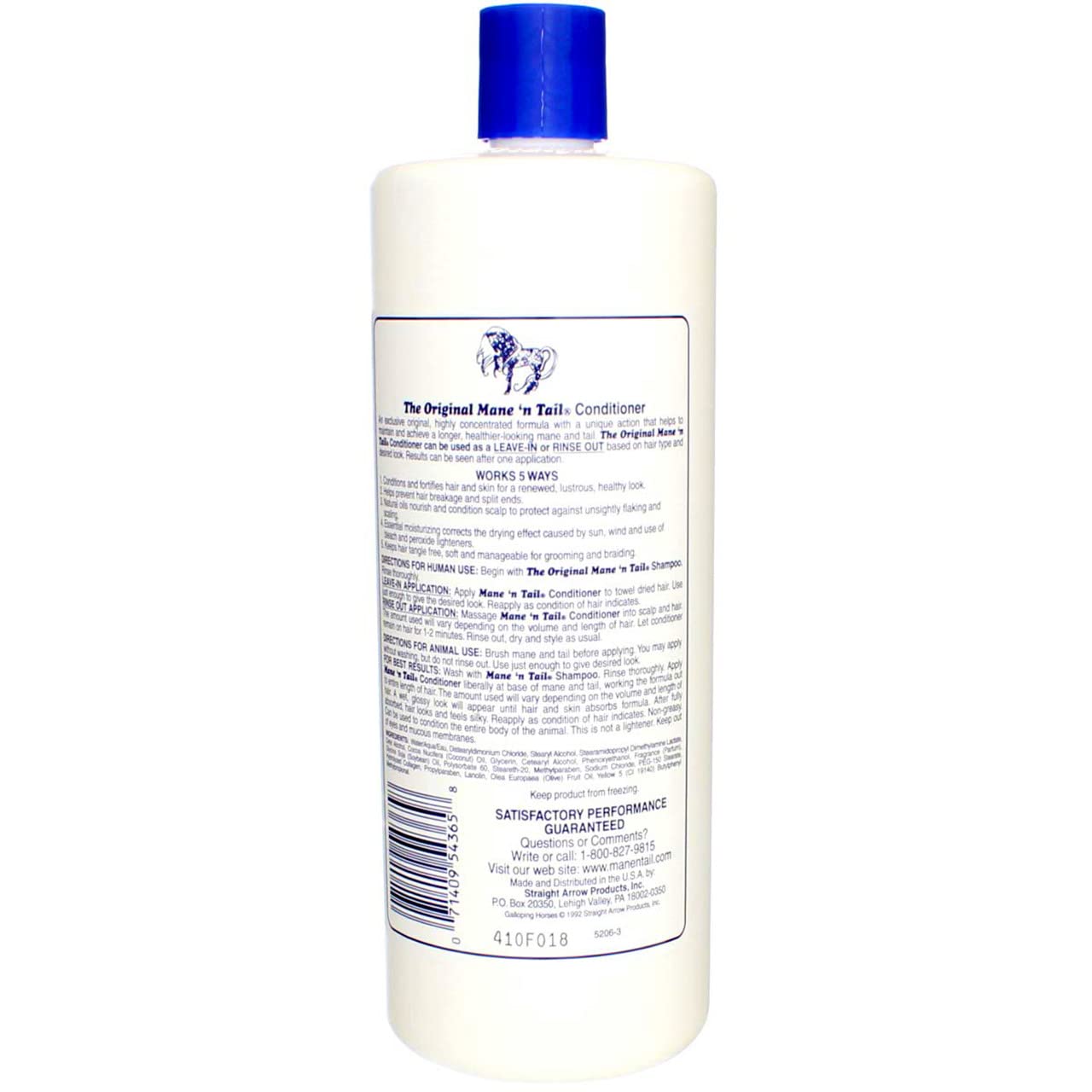 Mane 'n Tail Conditioner 32 Fl Oz - Nourishing Hair Care for All Hair Types