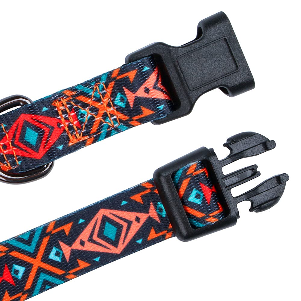 Rhea Rose Tribal Dog Collar Aztec Pattern Adjustable Collars Medium