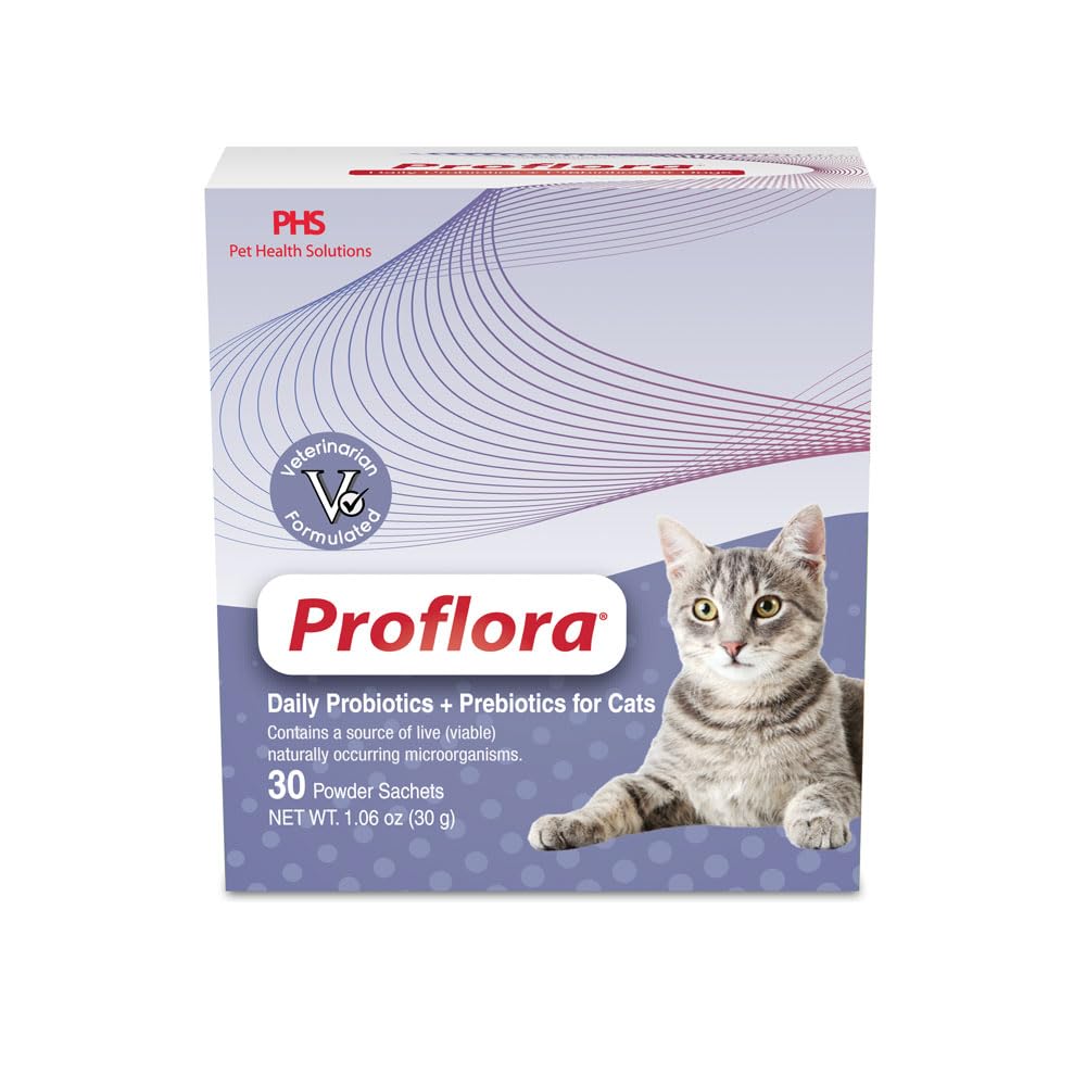 Proflora Probiotics for Cats-Complete Gut Health & Immune Support. Easy to Use Digestive Multi-Strain Probiotics. Easier Diet Tr