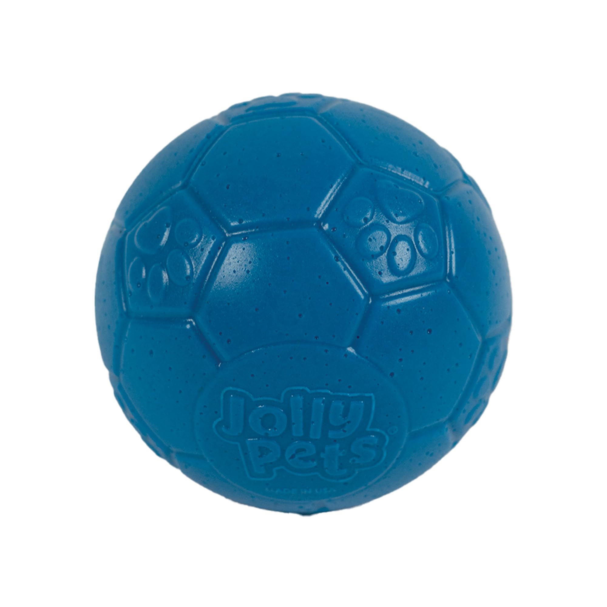 Jolly Pets Mini Jolly Soccer Ball; Floating-Bouncing Dog Toy; 3'' Ocean Blue