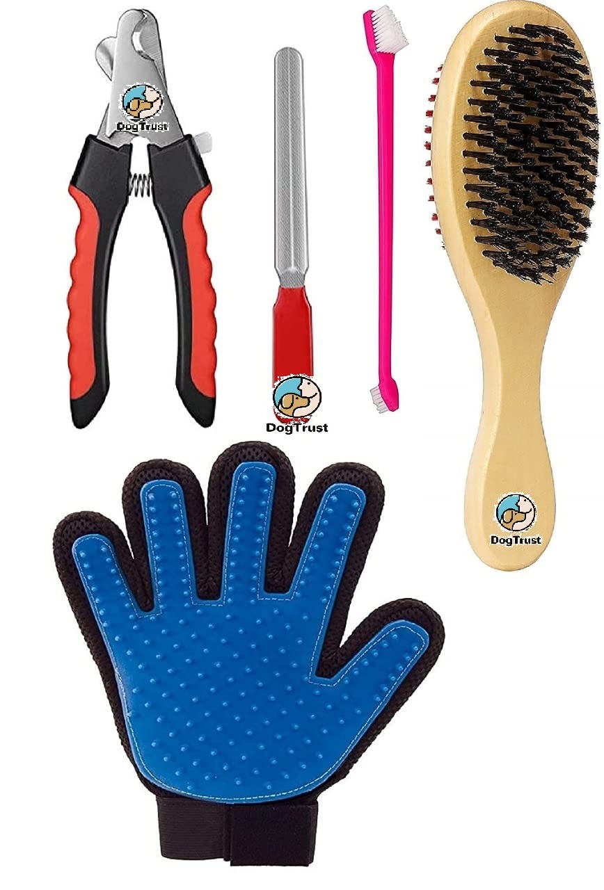Dog Trust Cleaning |Wooden Comb Dental Toothbrush Double Headed, For Dogs |Nail Clipper Grinder Trimmer With A Nail Filer Or Sha