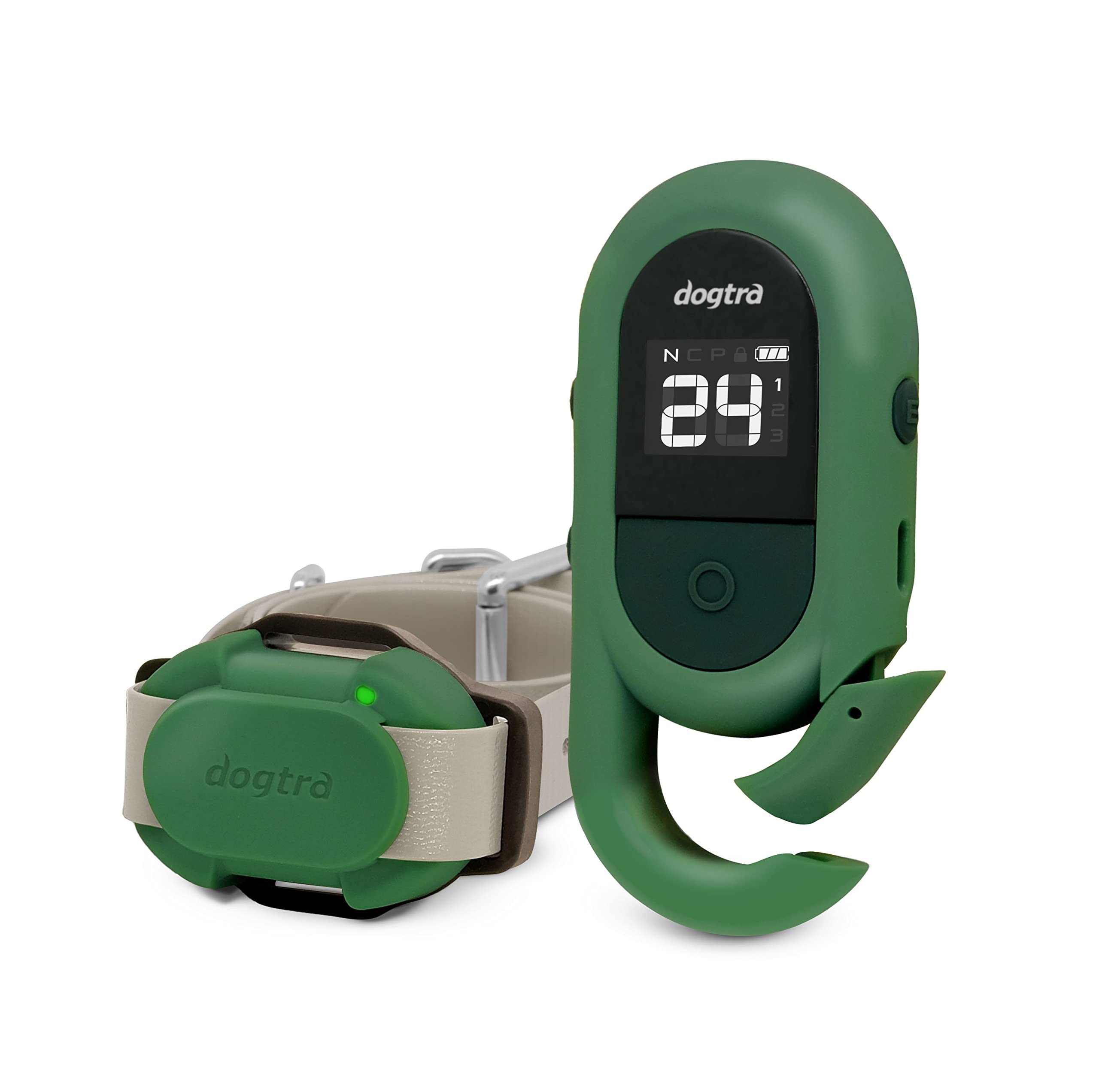 Dogtra Cue Green - E-Collar For Dogs Training Collar With Remote - Training Made Easy For Everyday Dog Owners - Gentle Vibration