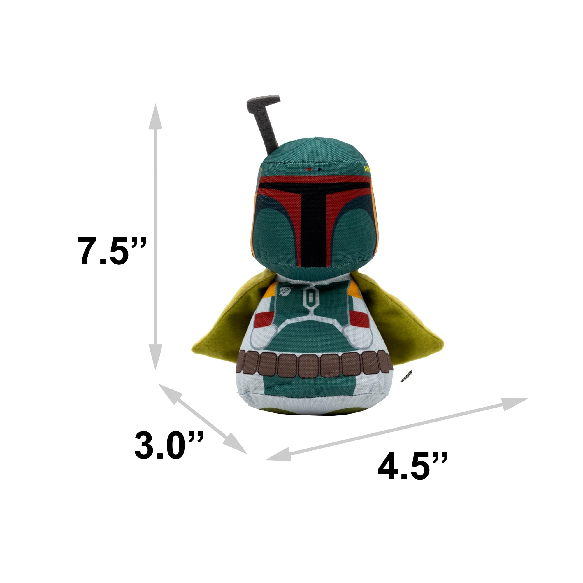 Star Wars Dog Toy, Star Wars Boba Fett Big Head Pose, Plush