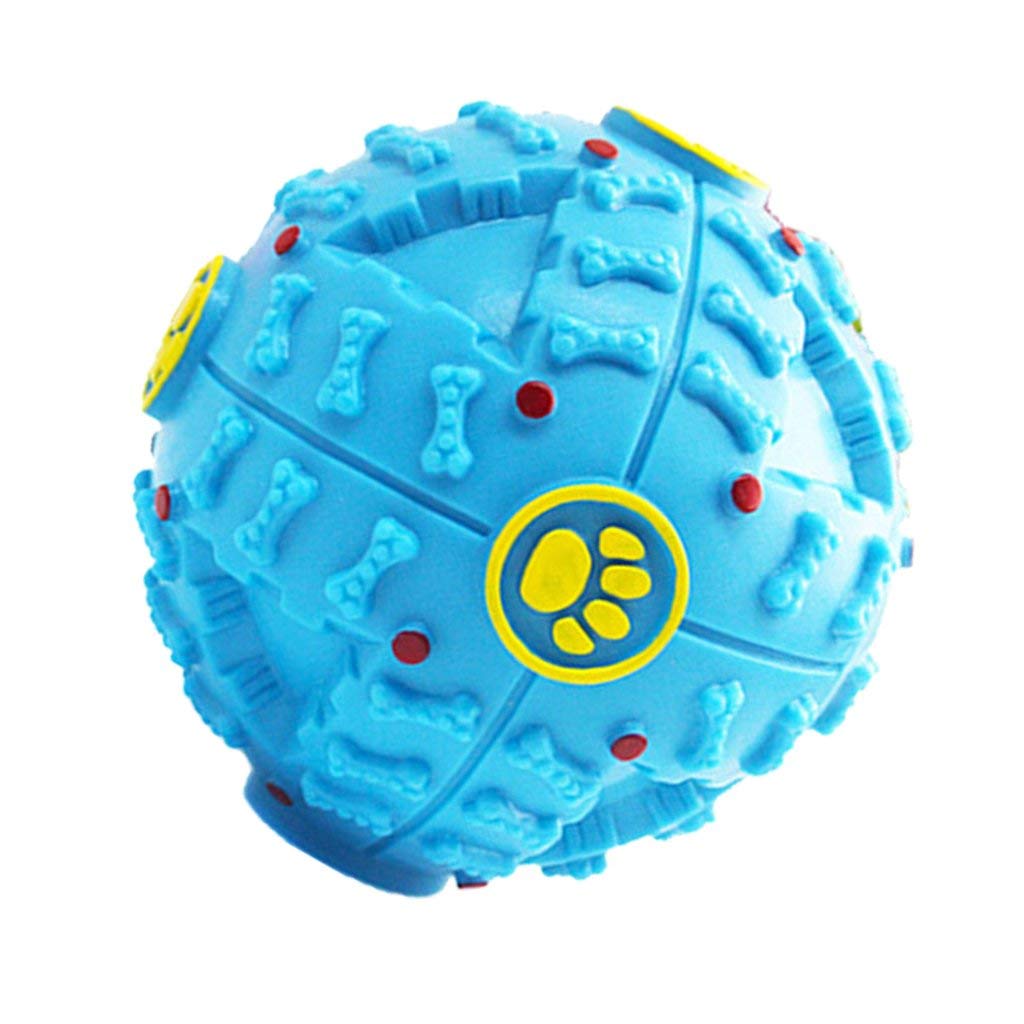 Woofy Pet Dog Interactive Squeaky Ball Feeding Food Ball Toy Puzzle Toy For Dogs & Puppies  Medium