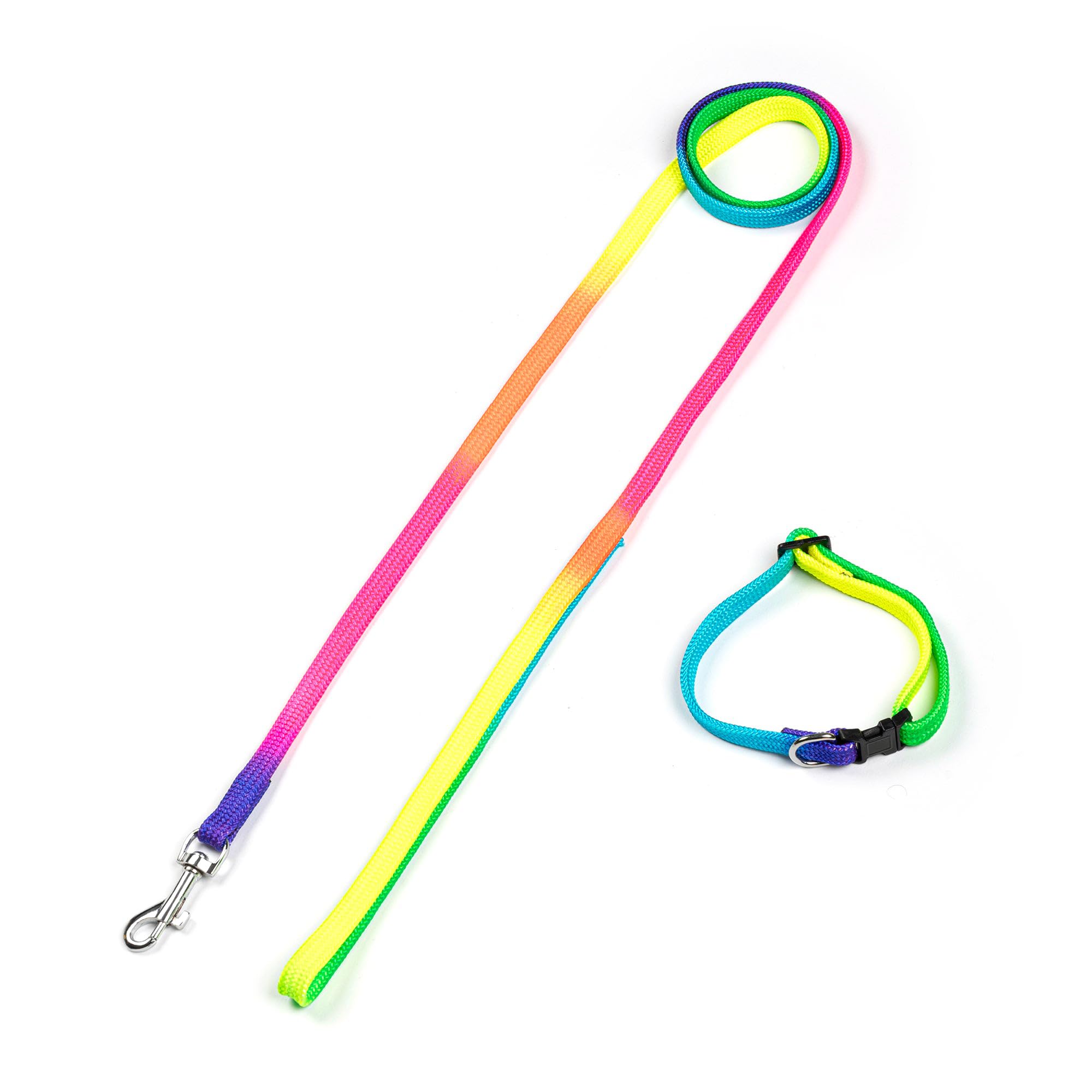 Tail Lovers Co. Collar & Leash Set For Puppy  Multicolor