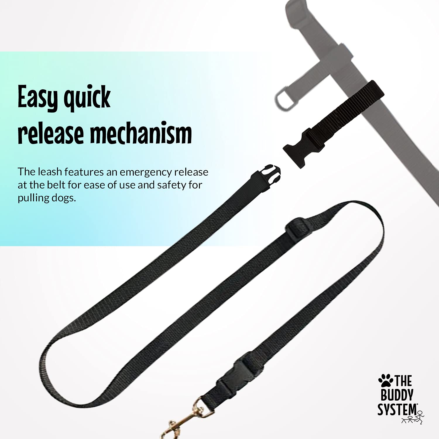 The Buddy System Accessories For Our Dog Leashes Made In Usa (Extra Buddy, Small Dog Black)