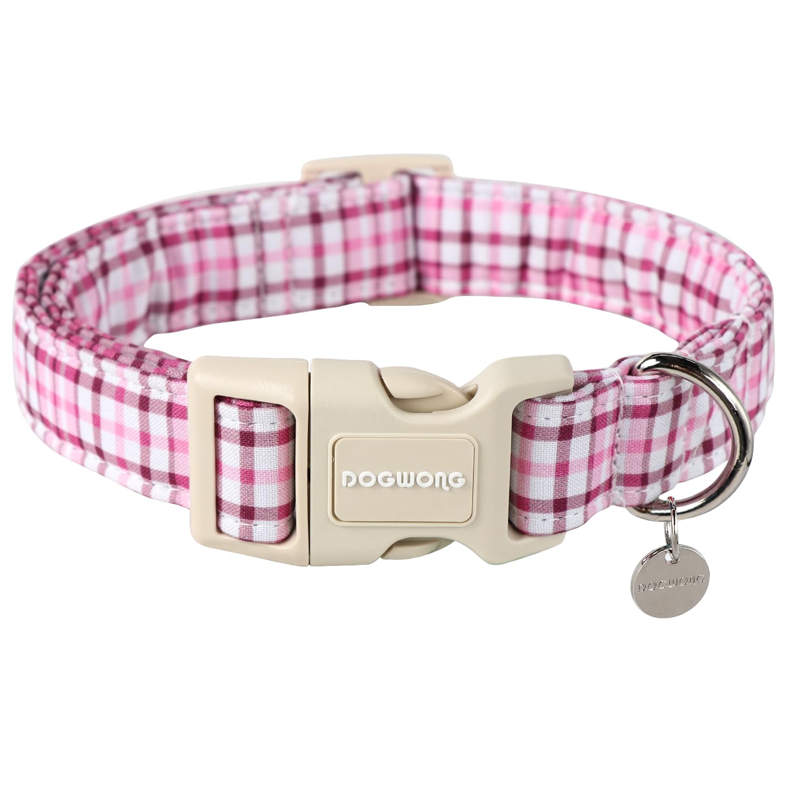 Dogwong Cotton Dog Collar - Spring Summer Soft Natural Fabric Pet Collar Cute Wedding Puppy Necklace For Small To Large Dogs
