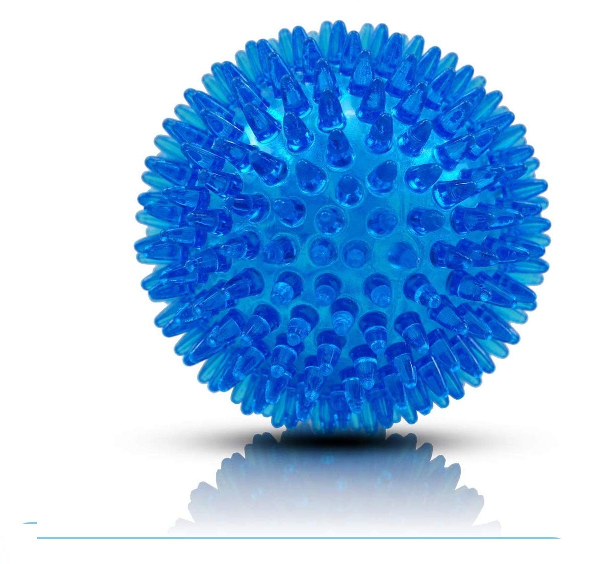 PETS EMPIRE Squeaky Balls for Dogs Puppy Chew Toys Soft Stab Balls Cleaning Teeth Toys Play Balls with High Bounce for Large Med