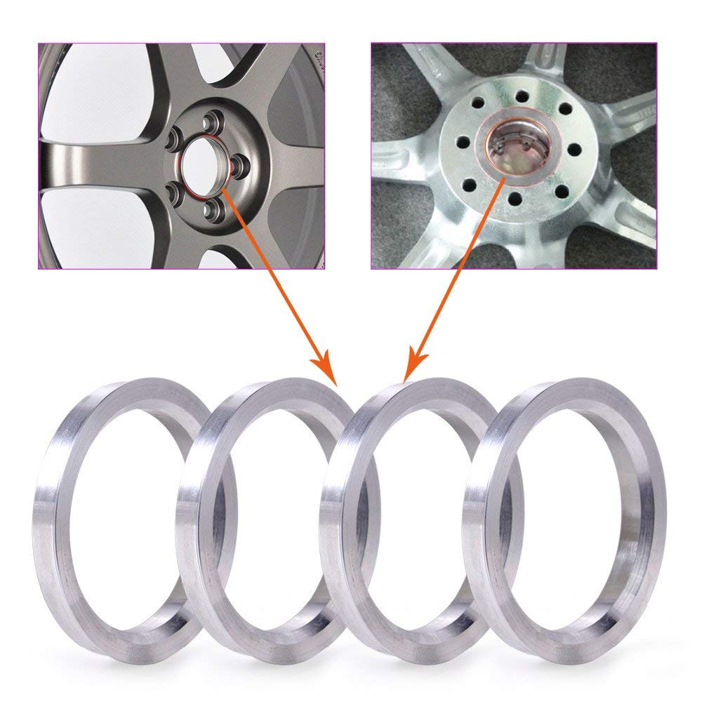 Zhteapr 4Pc Wheel Hub Centric Rings 731 To 571 - Od731Mm Id571Mm - Aluminium Alloy Wheel Hubrings 571 To 731
