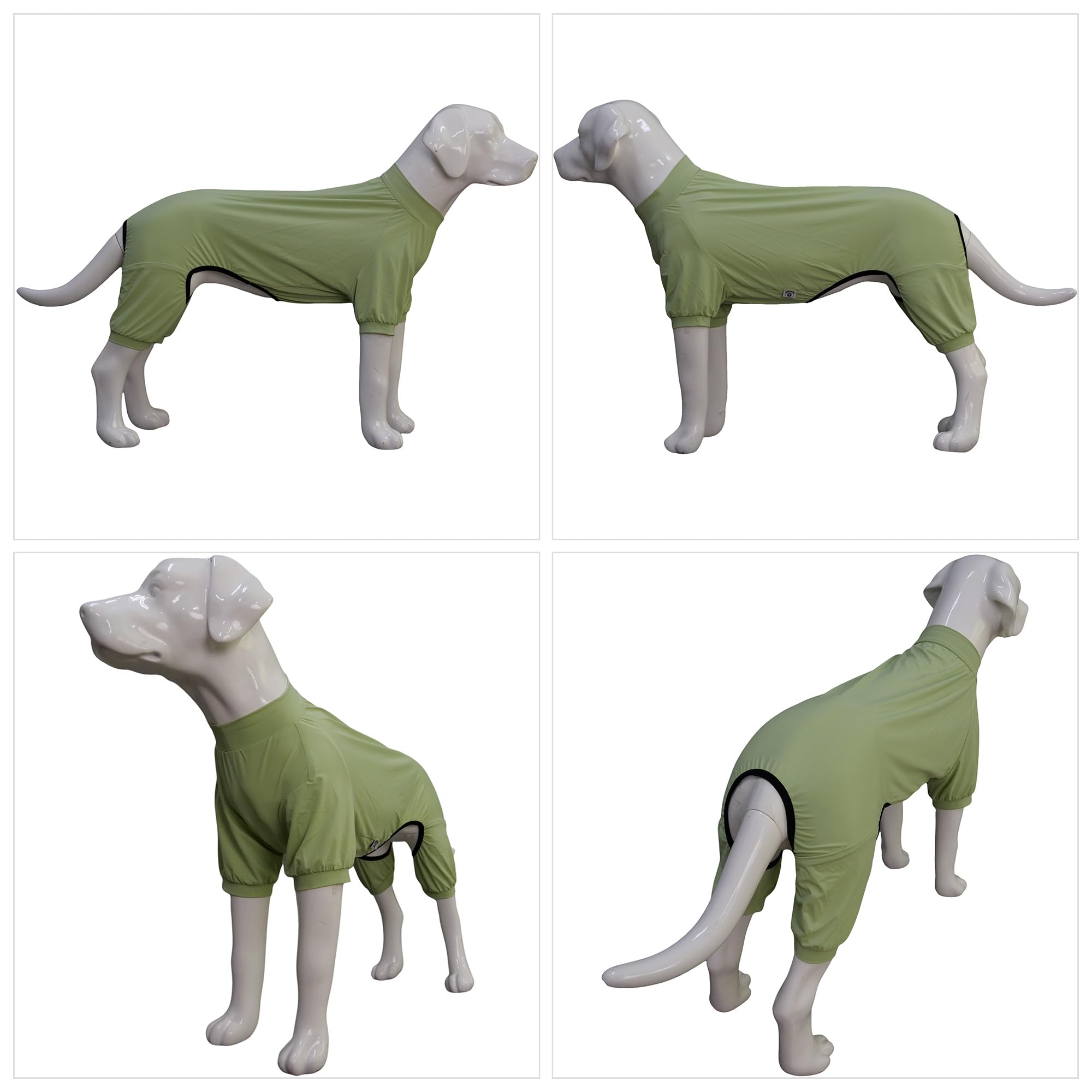 Lovelonglong Dog Jumpsuit With Uv Protection And Quick-Dry Fabric For Spring Summer Pet Pajamas Light Green L