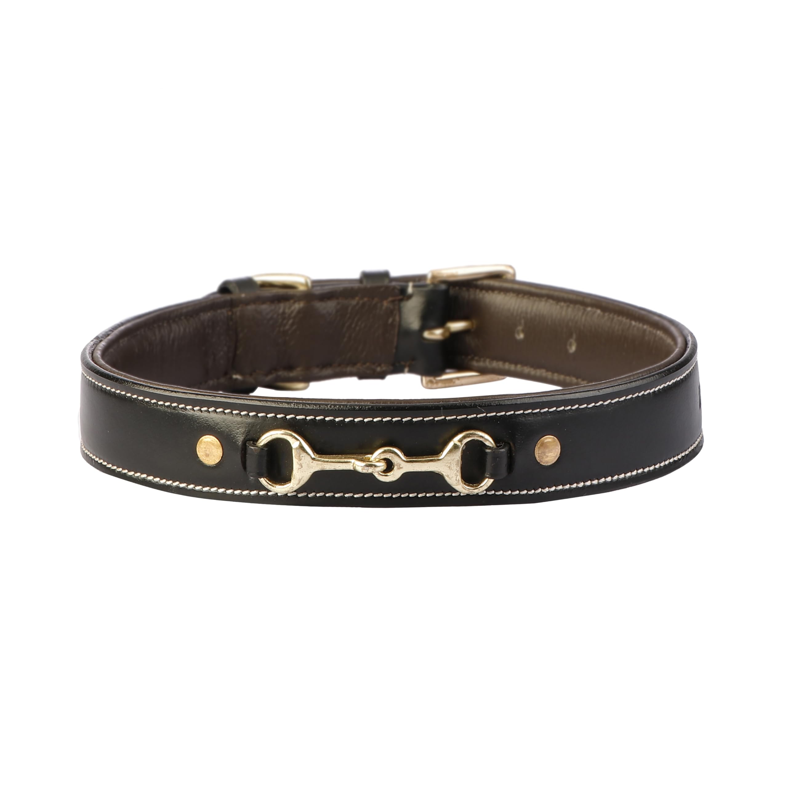 Comrade Saddlery Soft Leather Dog Collar | Comfortable, Inner Padding | Adjustable Dog Collar For Small, Medium And Large Dogs |