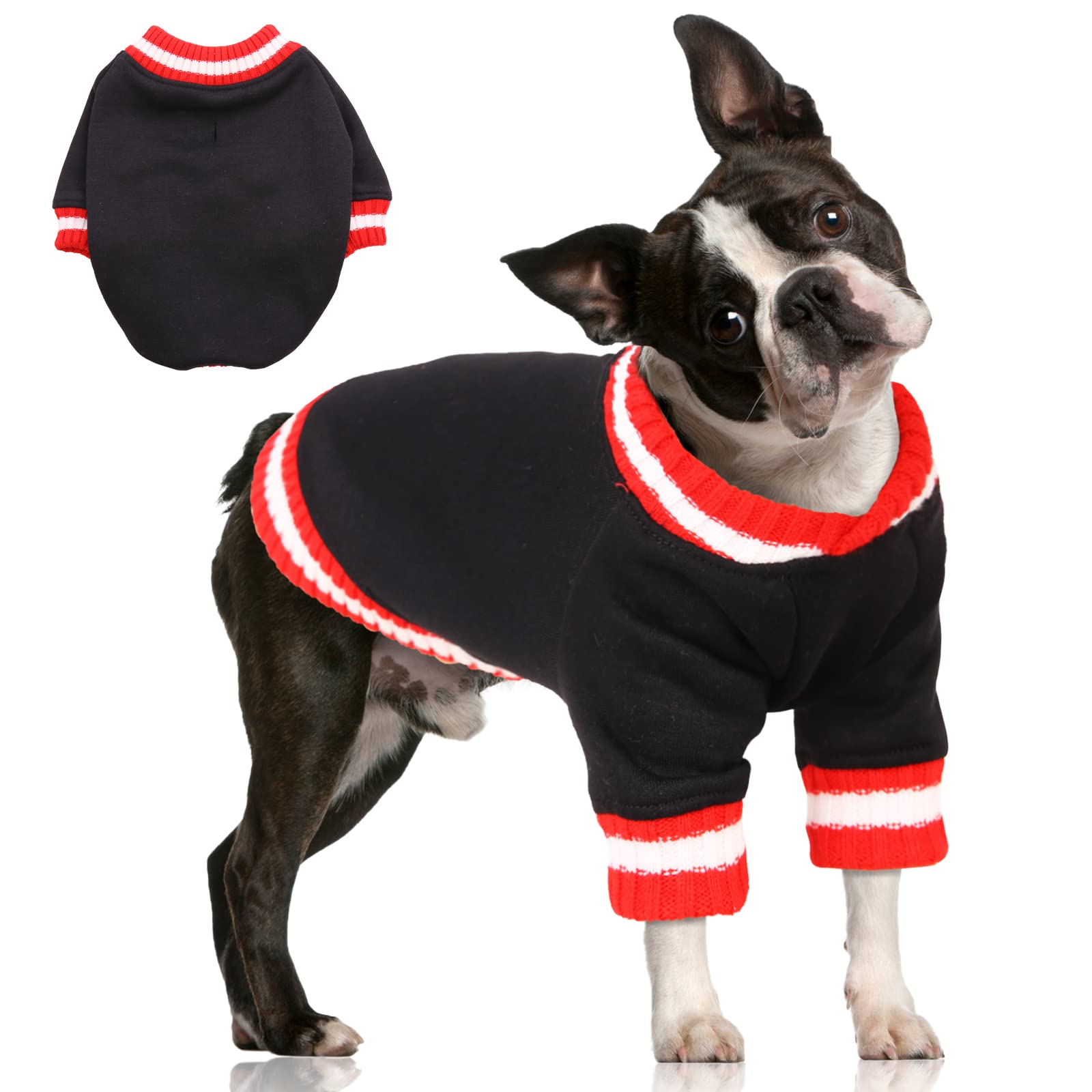 Fuamey Pullover Sweatshirt, Winter Sweater For Dogs, Warm Clothes Vest, Thick Puppy Fleece, Cute Outfit For Small Medium Dogs, G