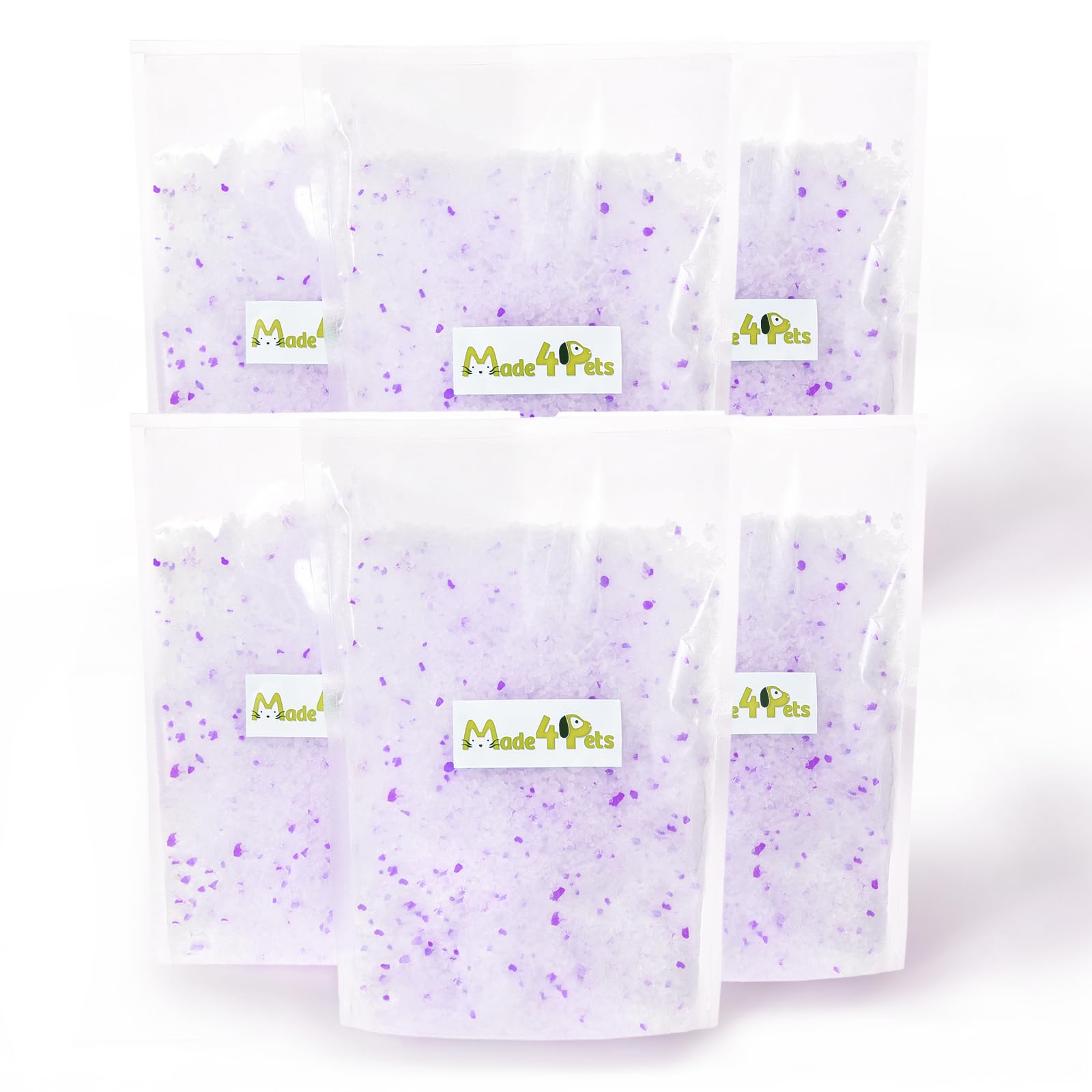 Made4Pets Cat Litter Crystals Kitty Litter Odor Control Crystal Litter Non Clumping No Scooping Low Dust, Low Tracking, Lightwei