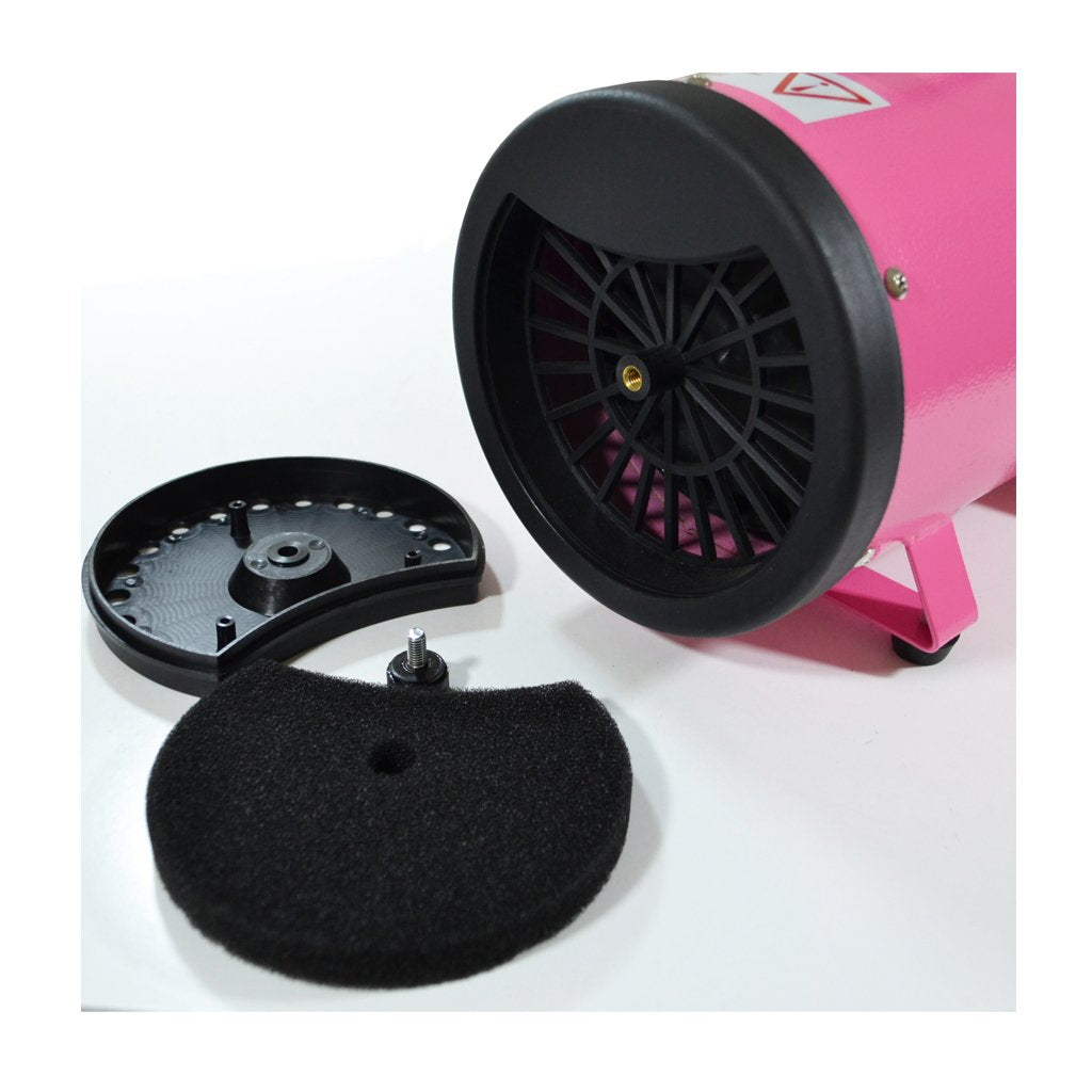 Flying Pig Grooming High Velocity Dog Dryer w/Heater, Model Flying One, Pink, Steel, Ideal for Pet Grooming