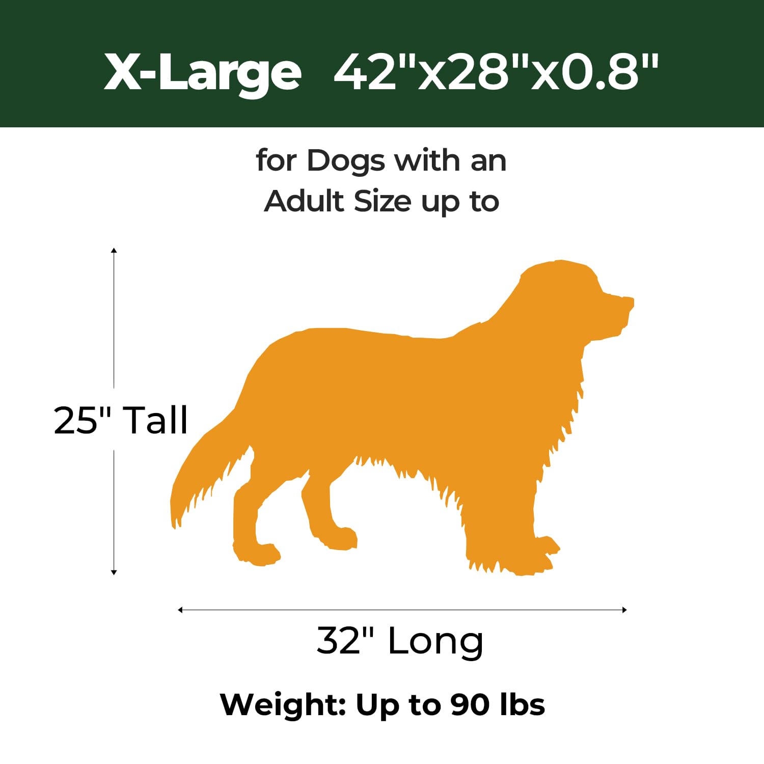 Balance Dog Crate Pad, Dog Foam Crate Mat Kennel Pad, Washable Water-Resistant Pet Bed Flat Dog Cage Mat For X-Large Dogs