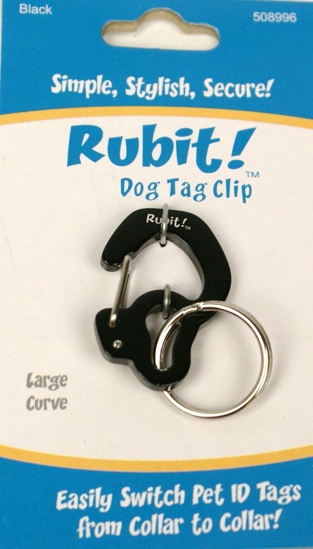Rubit The Easy Dog Tag Curve Shape Switch Clip. Large Red