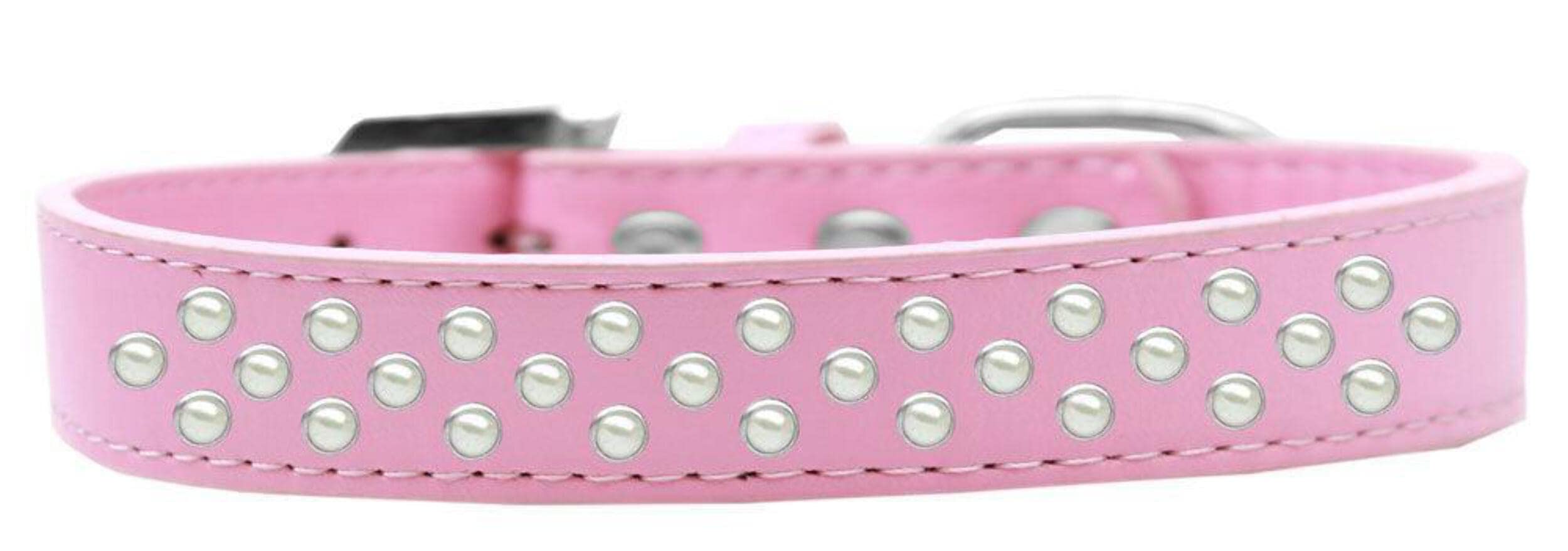 Dog, Puppy & Pet Fashion Collar, Pearl Rimsets Sprinkles Bright Pink 18