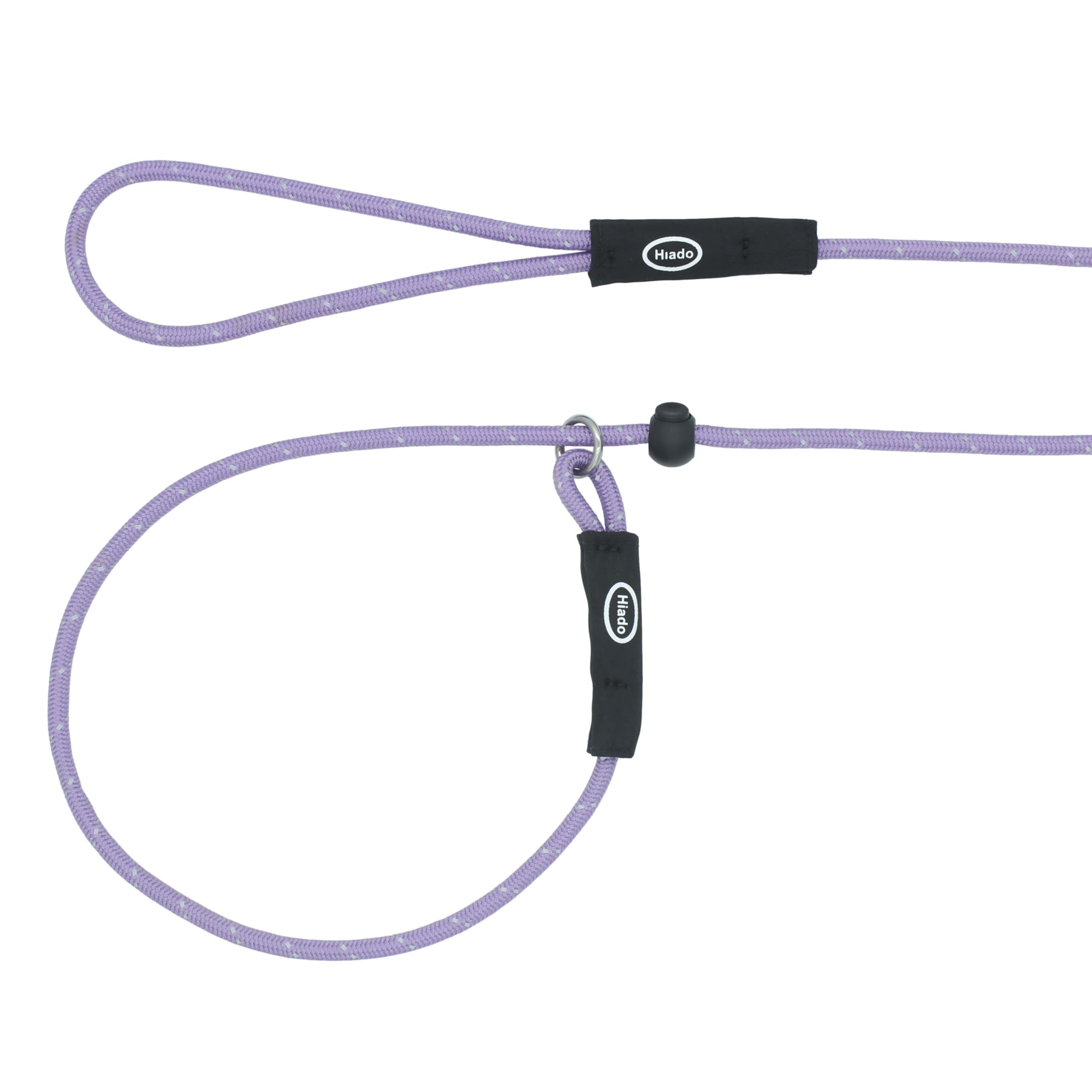 Hiado Slip Lead Dog Leash Reflective Soft With Stopper Loop Rope Training No Pull For Small Medium Dogs 6Ft Lavender
