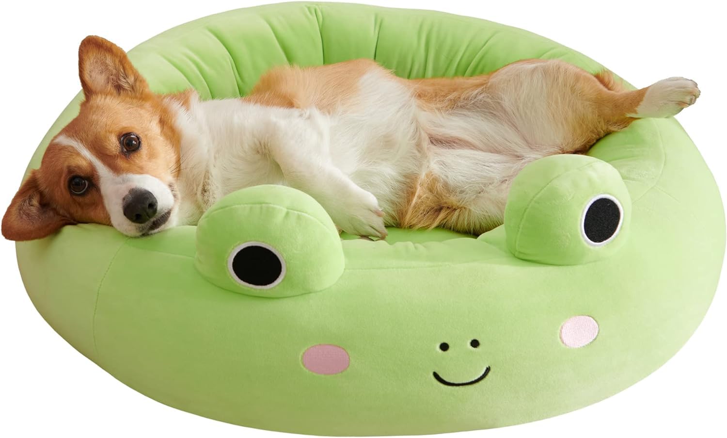Squishmallows 30-Inch Wendy Frog Pet Bed - Large Ultrasoft Official Squishmallows Plush Pet Bed