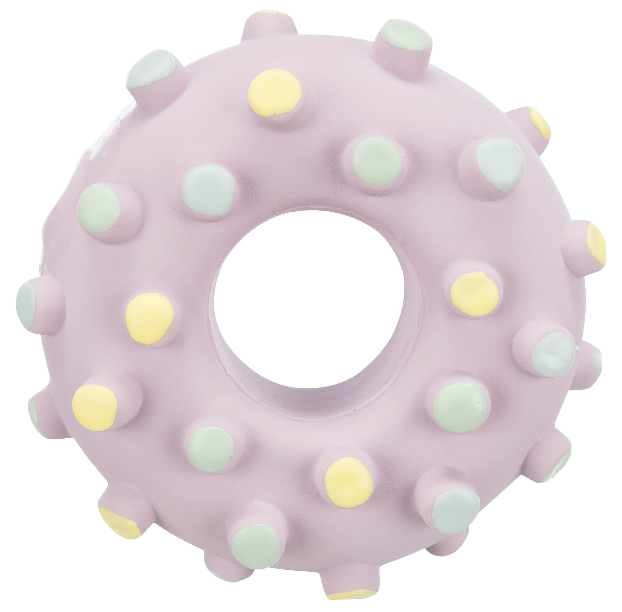 Trixie Junior Mini Ring Soundless Dog Chew Toy, 8 Cm | Latex Dog Toy For Puppies & Small Dogs, Soft BiteFriendly Puppy Toy For 