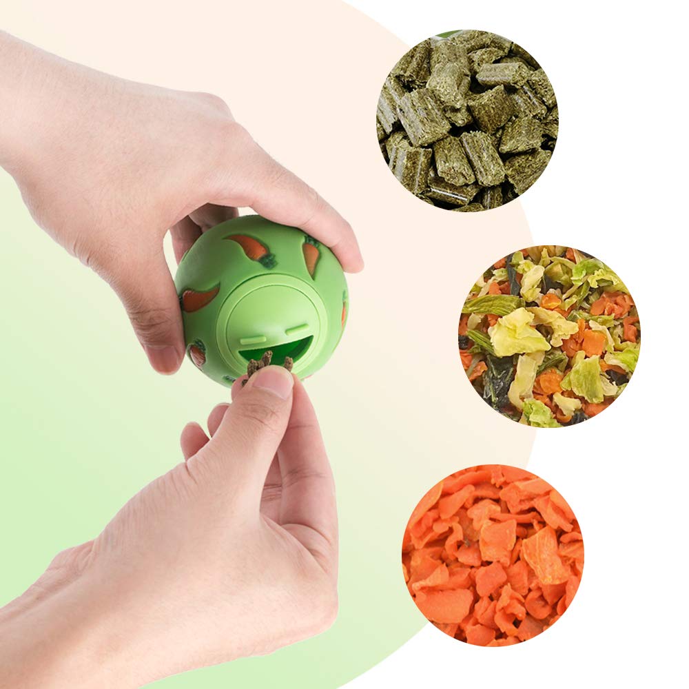 Niteangel Treat Ball, Snack Ball For Guinea Pigs, Rabbits, Hedgehogs And Other Small Pets (Small, Blue)