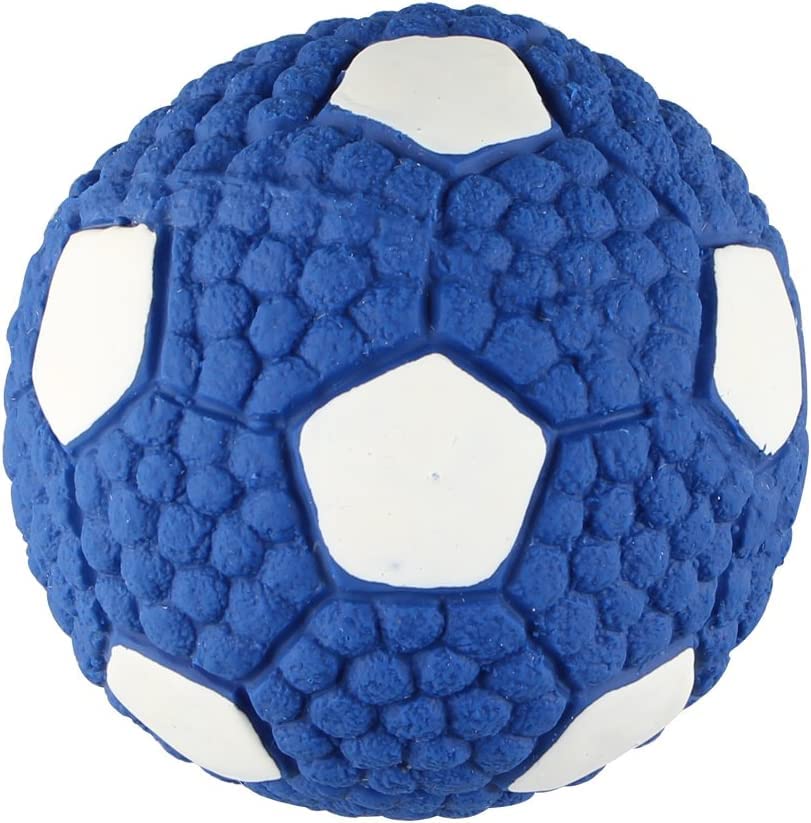 Woofy Dog Toy Sound Ball, Dog Football Toy, Squeaky Latex Rubber Dog Toy Balls Bite Resistant Teeth Training Toys for Dogs  Med