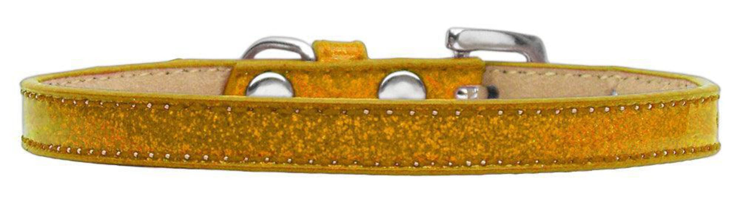 Mirage Pet Products Plain Ice Cream Dog Collar, Size 10, Orange