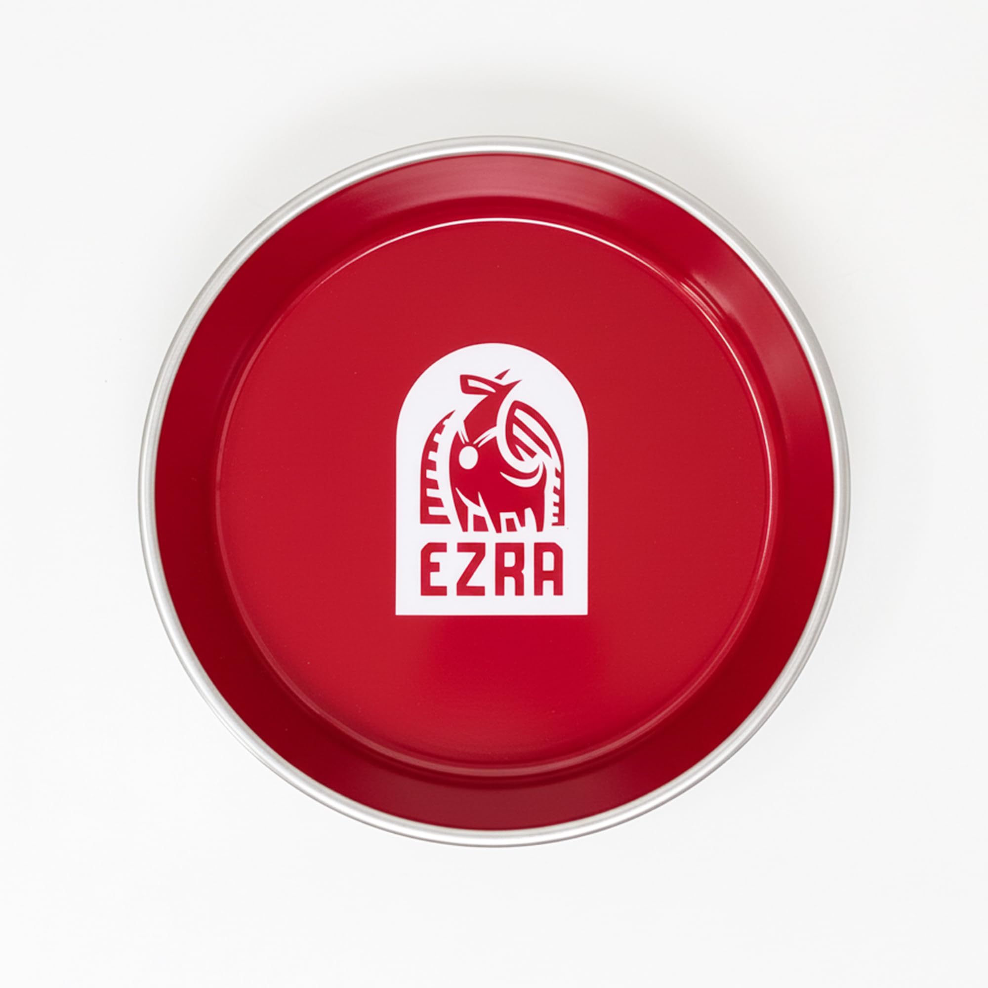 Ezra Anti Skid Stainless Steel Dog Bowl With Rubber Grip, Red | Durable, NonSlip & Easy To Clean Feeding Bowl  Medium