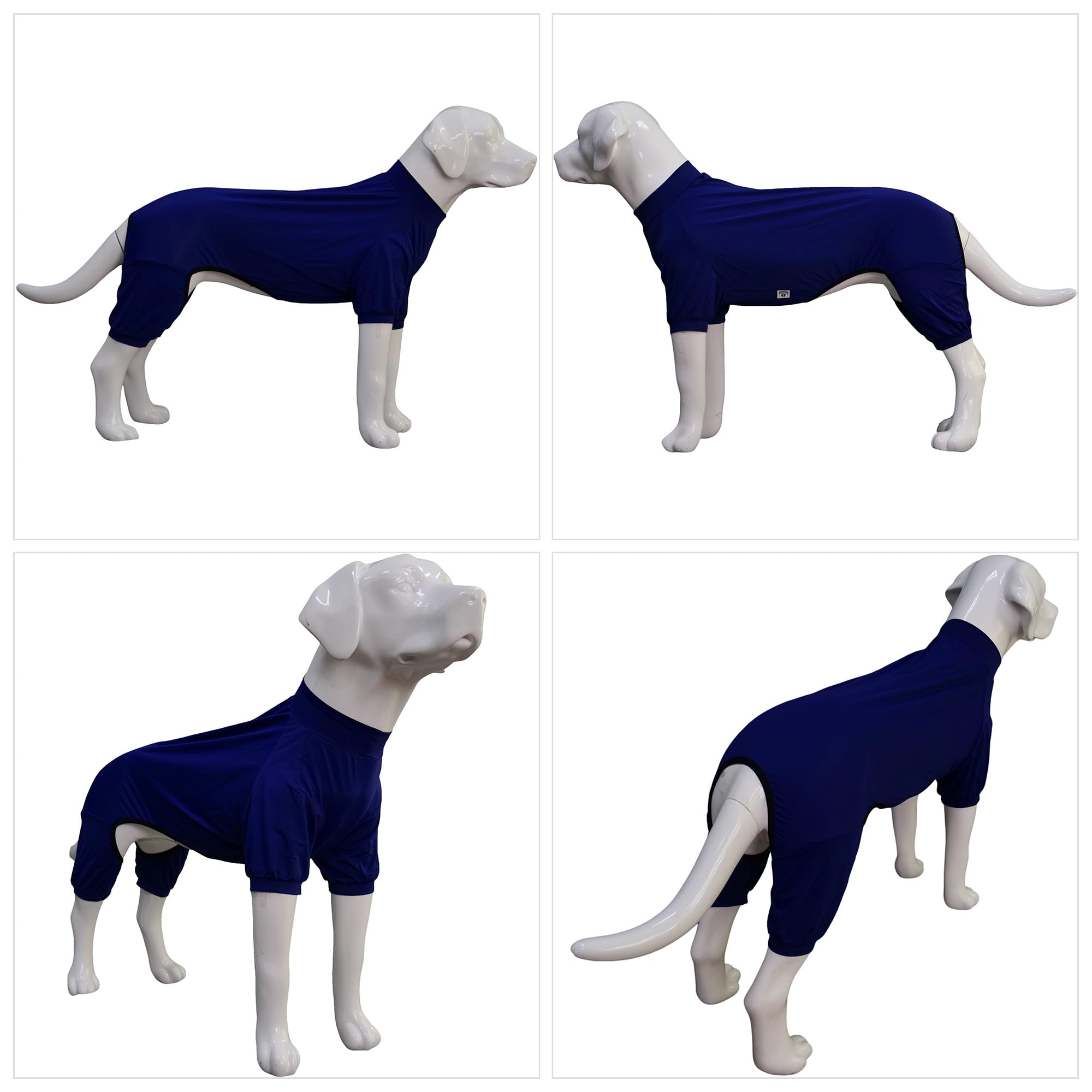 Lovelonglong Dog Jumpsuit With Uv Protection And Quick-Dry Fabric For Spring Summer Pet Pajamas Navy Blue 2Xl