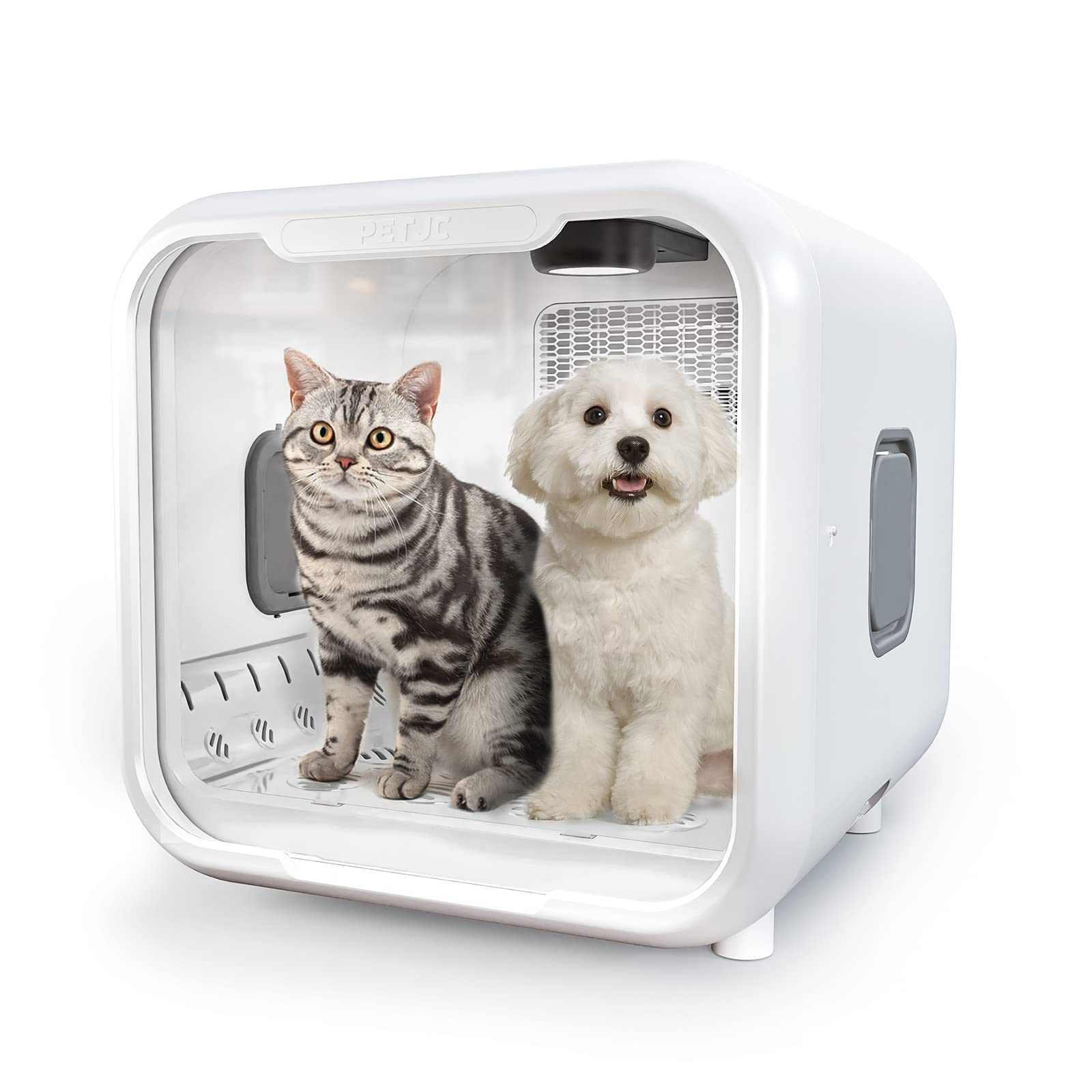 Pvevtv Automatic Pet Dryer Box For Cats And Small Dogs,Ultra Quiet Dog Hair Dryer 71L Capacity With Smart Temperature Control An