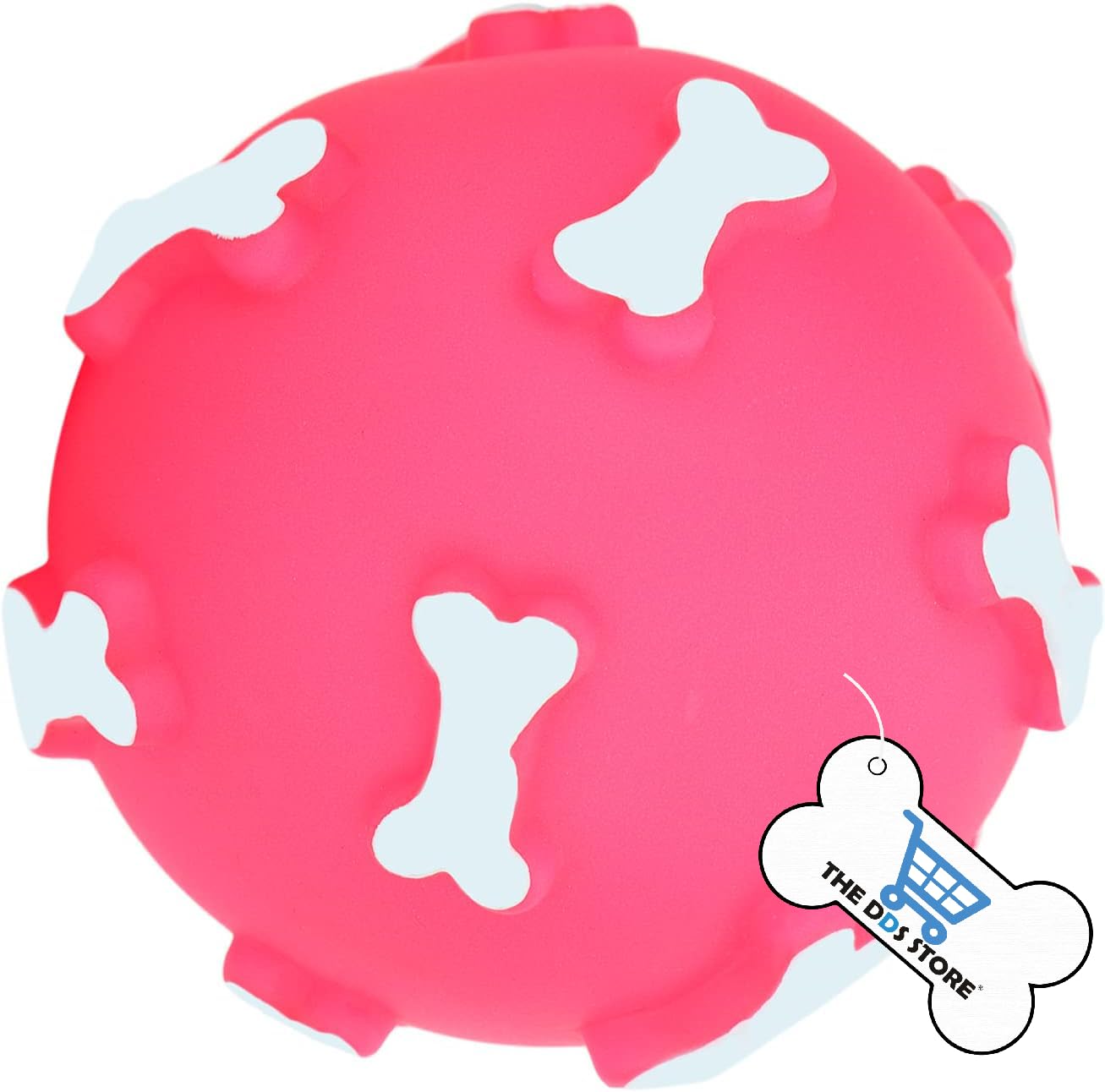 The Dds Store 8Cm Ball Puppy Chew Toys For Teething, Soft Colorful Vinyl, Mentally Stimulating Shapes And Squeaker, Promotes Act