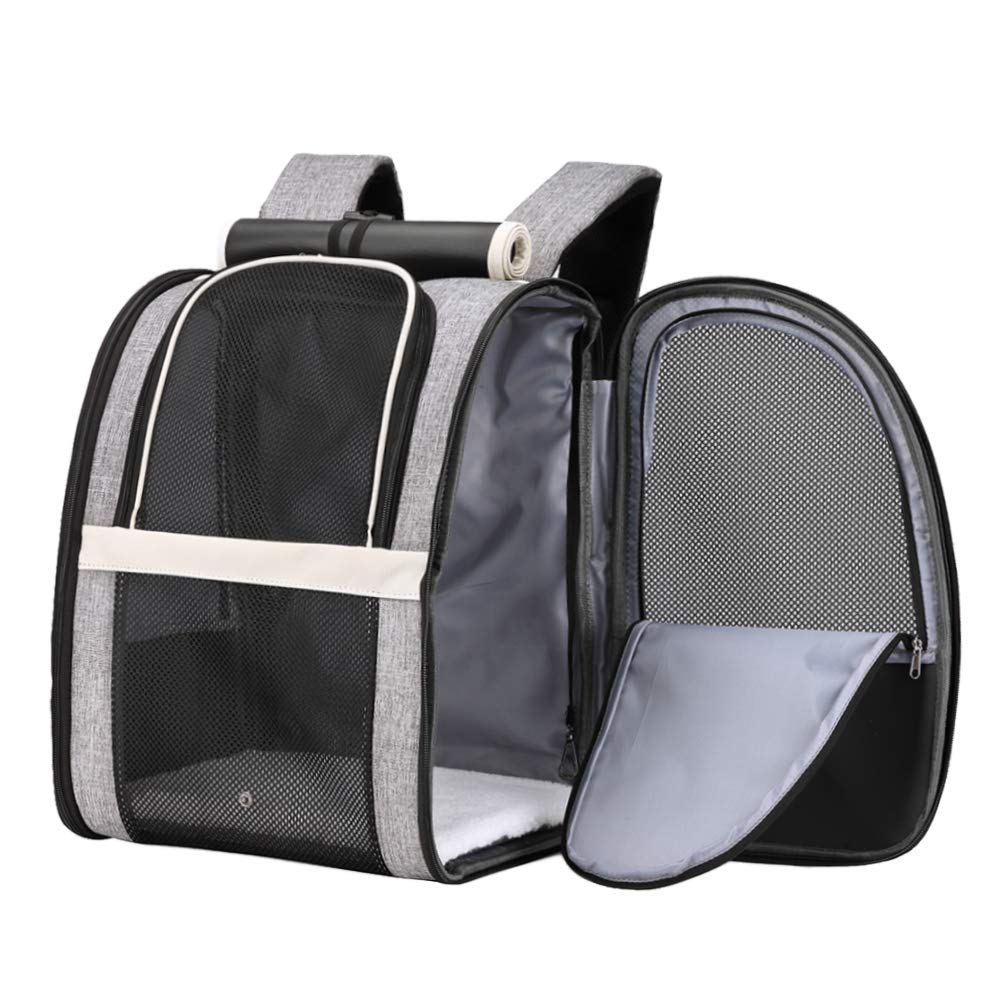 Texsens Pet Carrier Backpack With Window Blind For Small Cats Dogs, Ventilated Design, Safety Straps, Buckle Support, Collapsible, Designed For Travel, Hiking, Winter Outing, Outdoor, Go To Vet